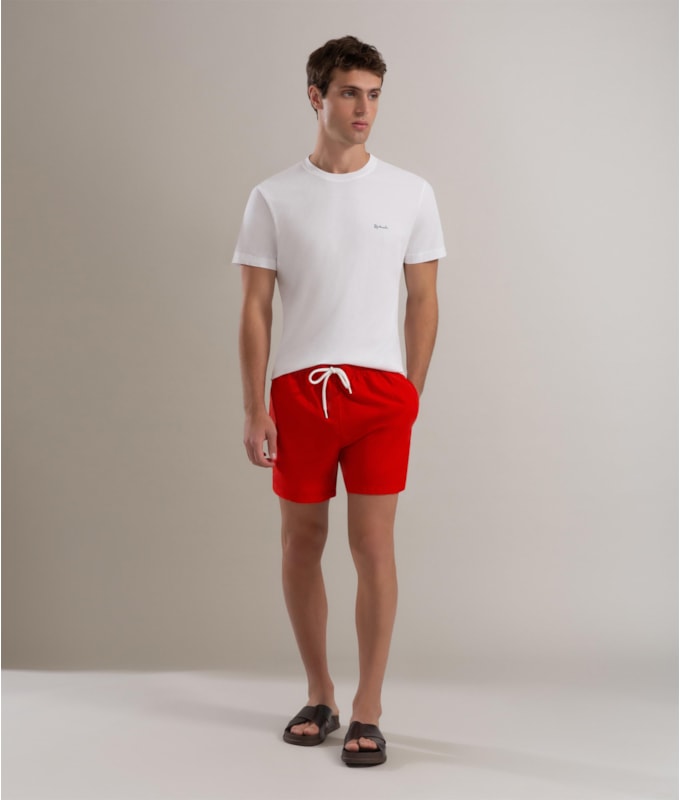 Short Praia Liso Biarritz Laranja