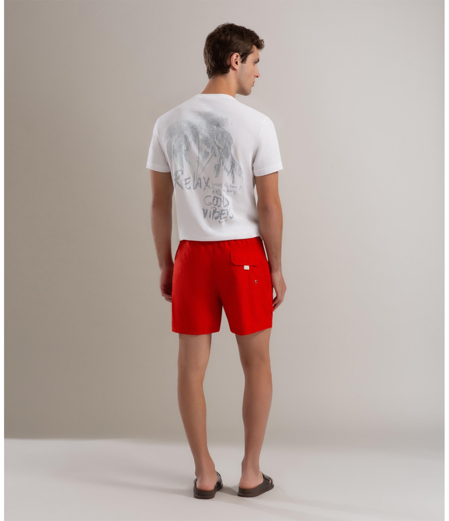 Short Praia Liso Biarritz Laranja