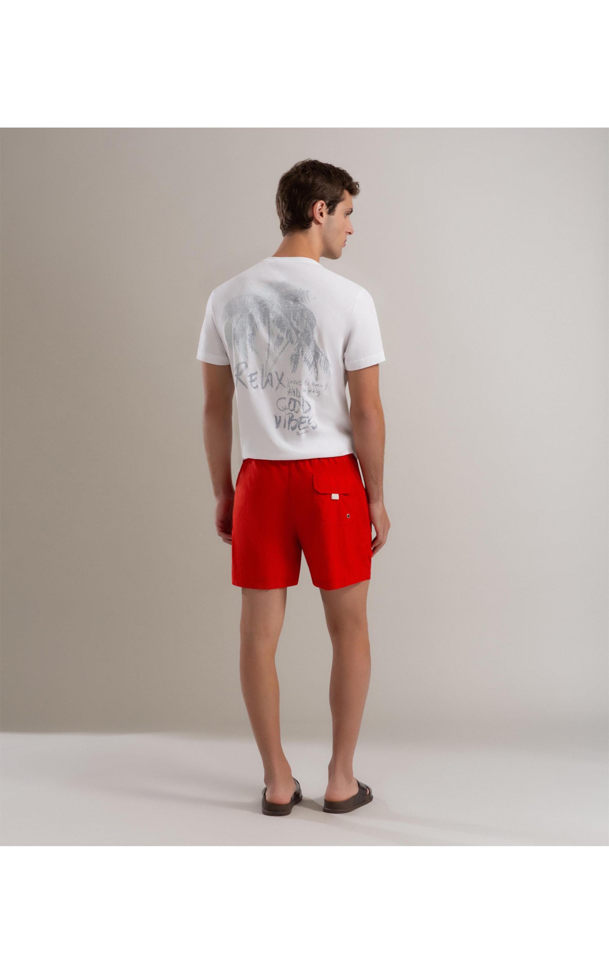 Short Praia Liso Biarritz Laranja