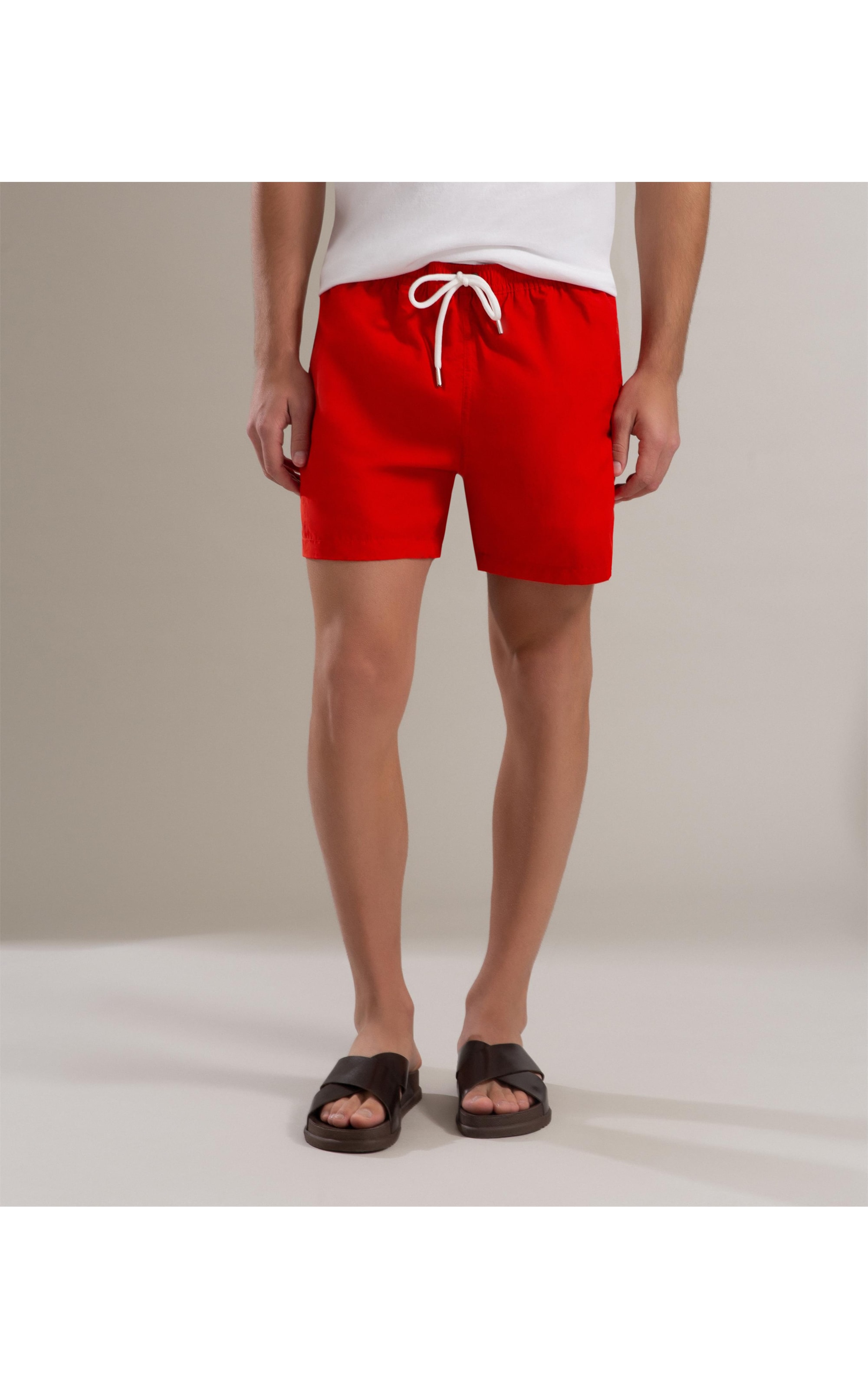 Short Praia Liso Biarritz Laranja