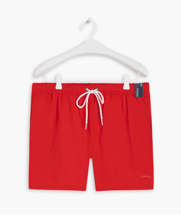 Short Praia Liso Biarritz Vermelho
