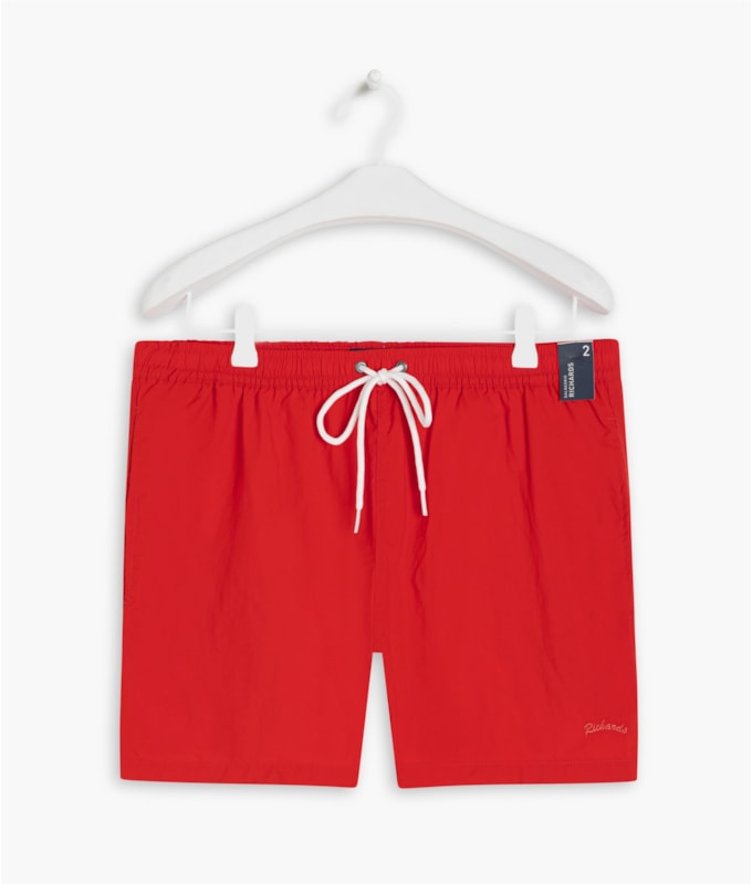 Short Praia Liso Biarritz Vermelho
