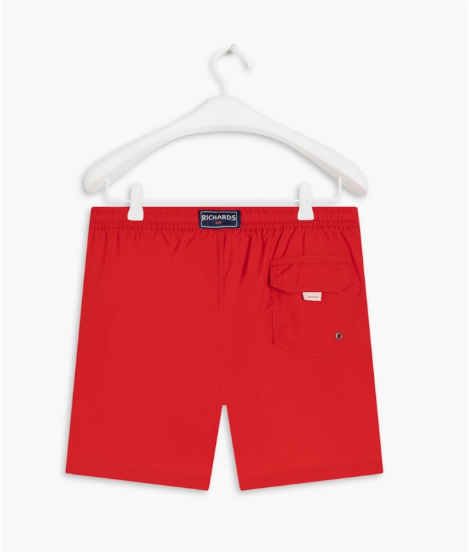 Short Praia Liso Biarritz Vermelho