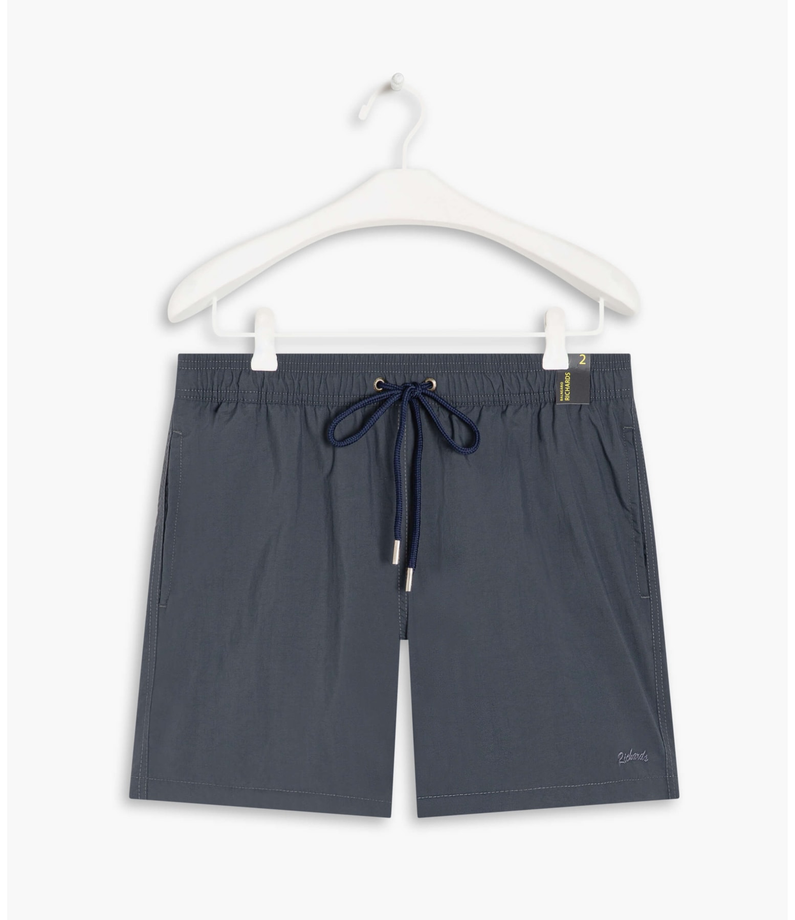 Short Praia Liso Cinza Claro
