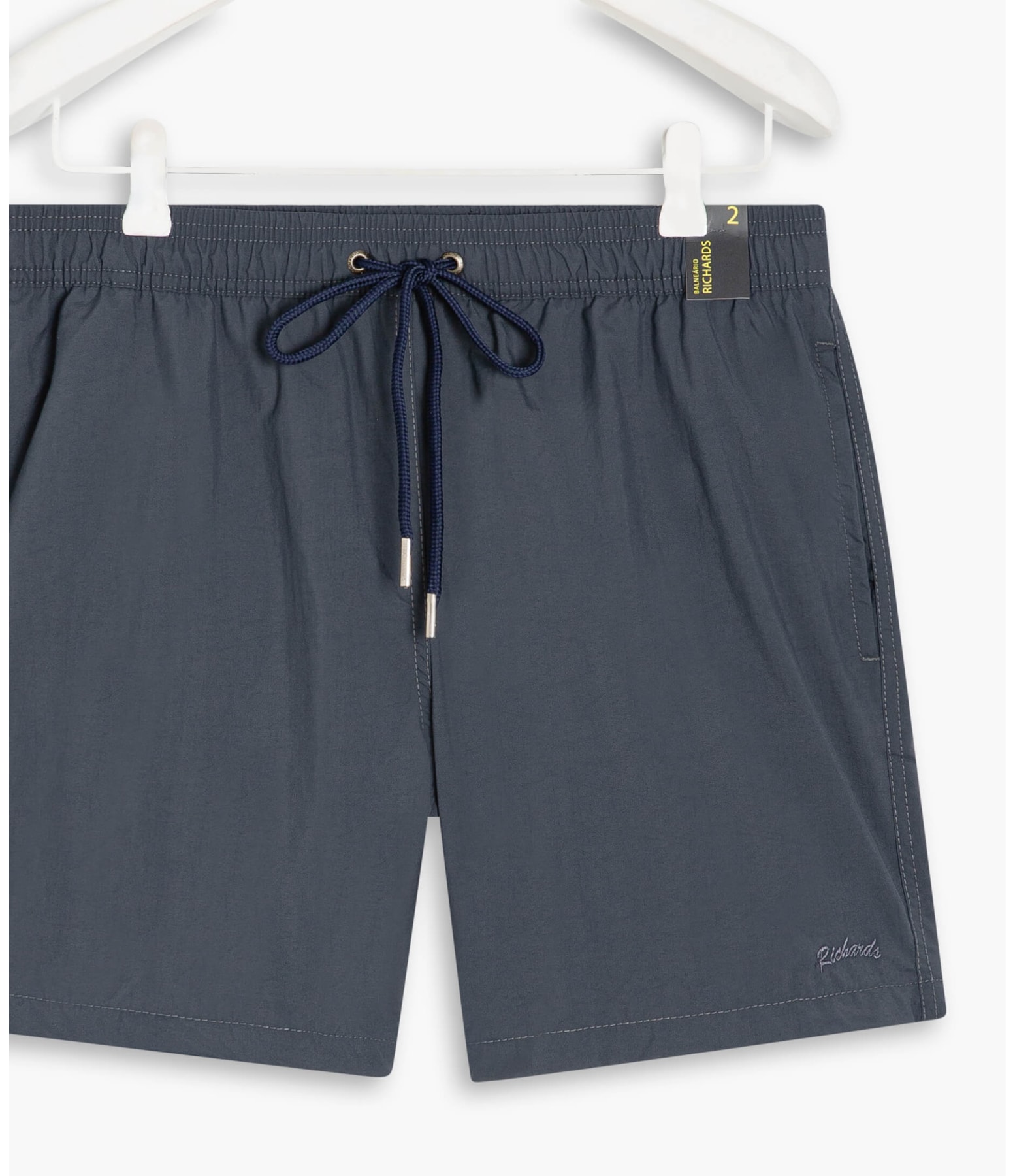 Short Praia Liso Cinza Claro