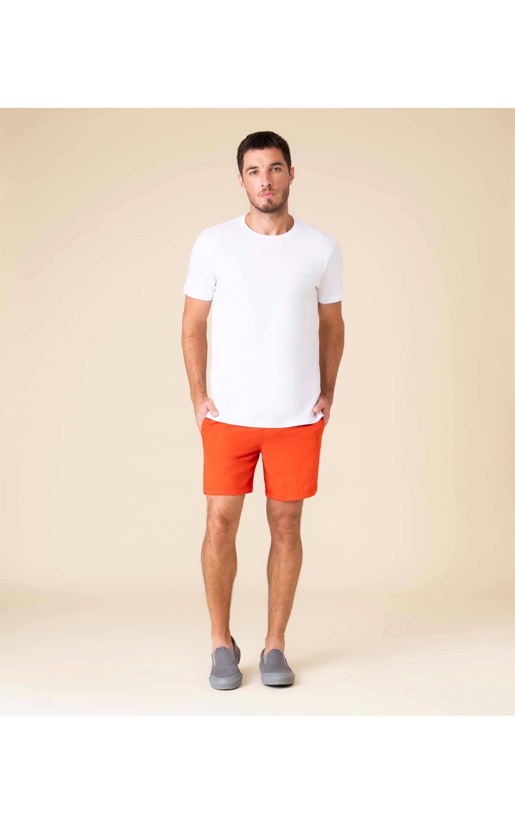 Short Praia Liso Laranja