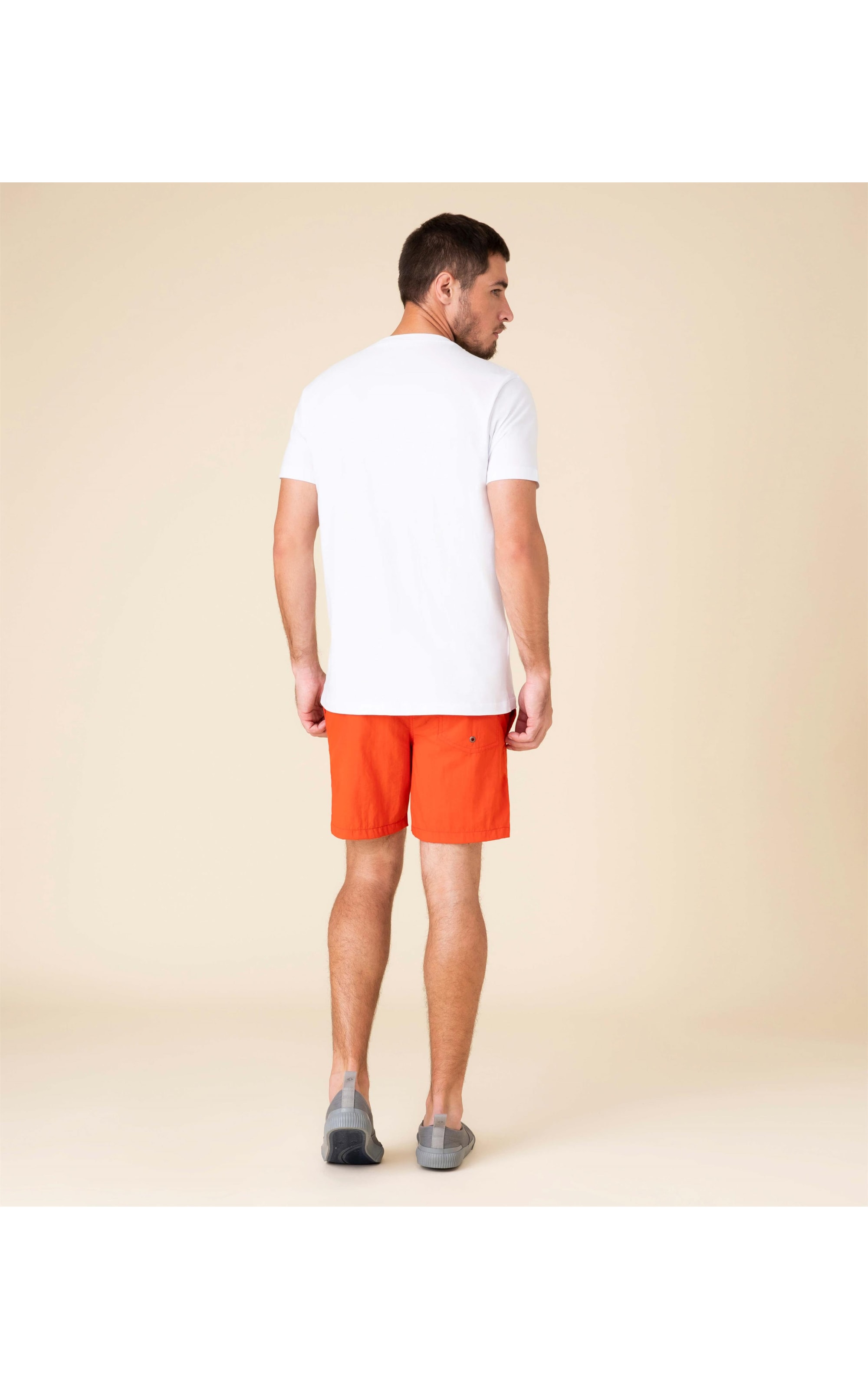 Short Praia Liso Laranja