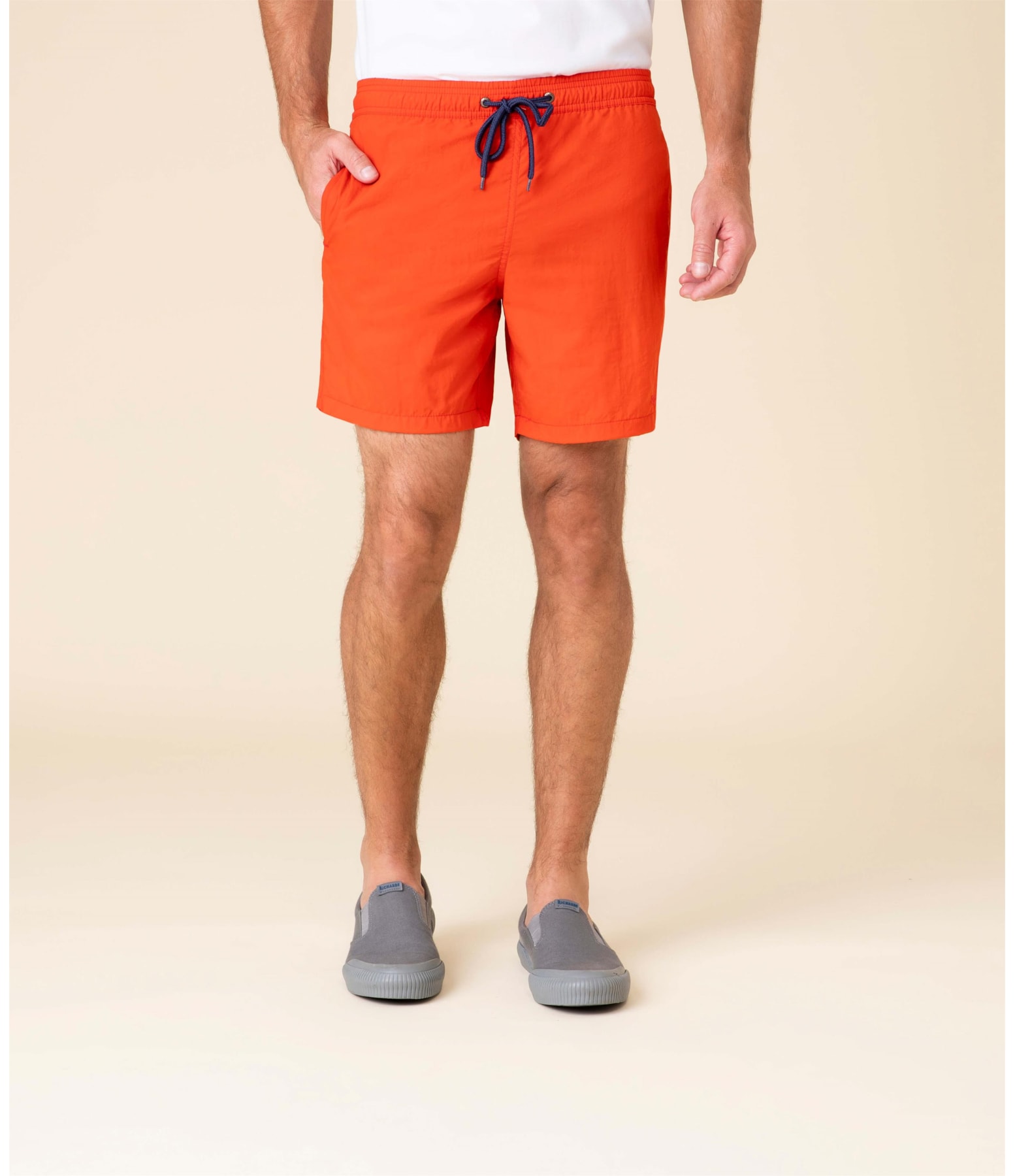 Short Praia Liso Laranja