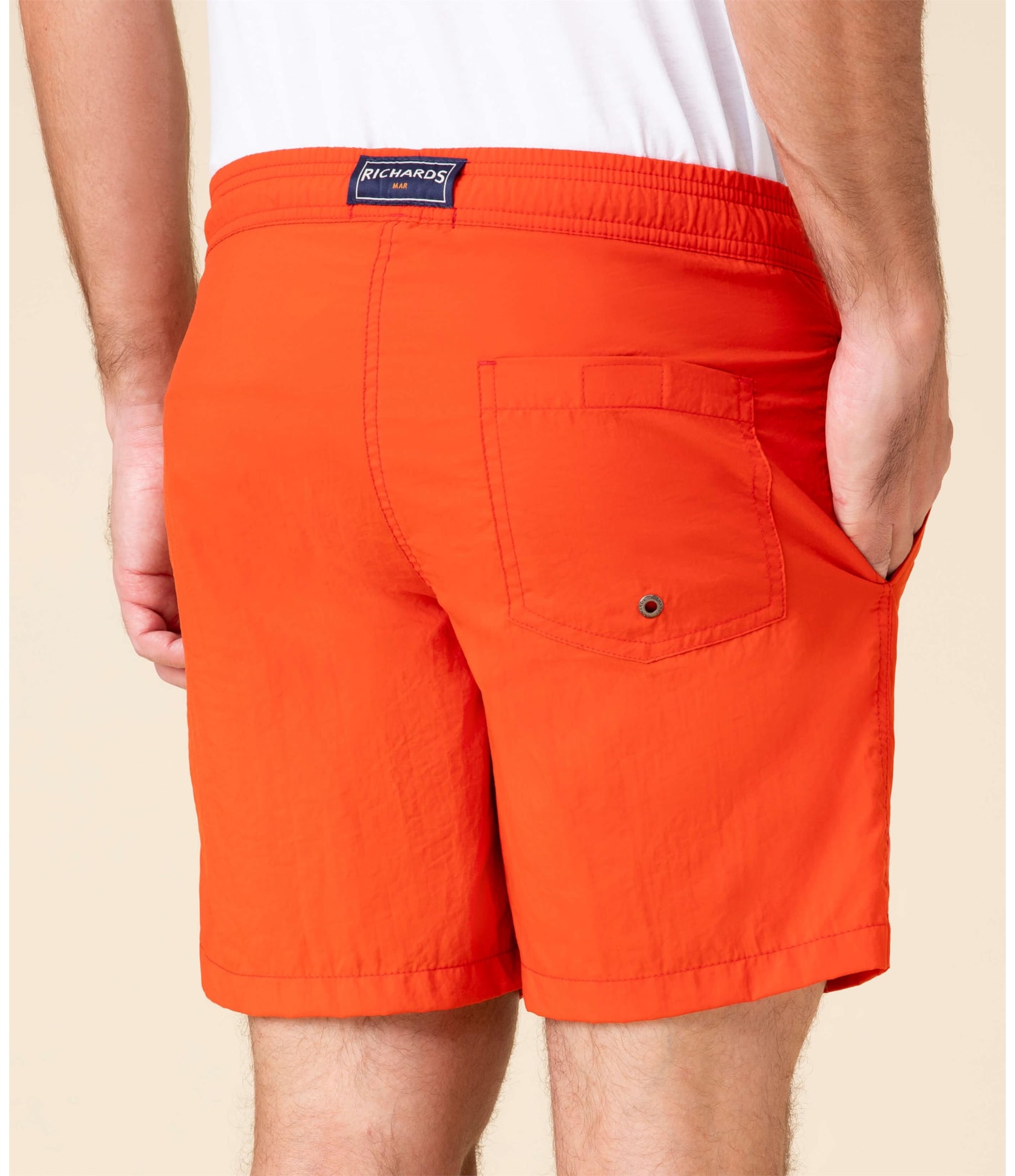 Short Praia Liso Laranja