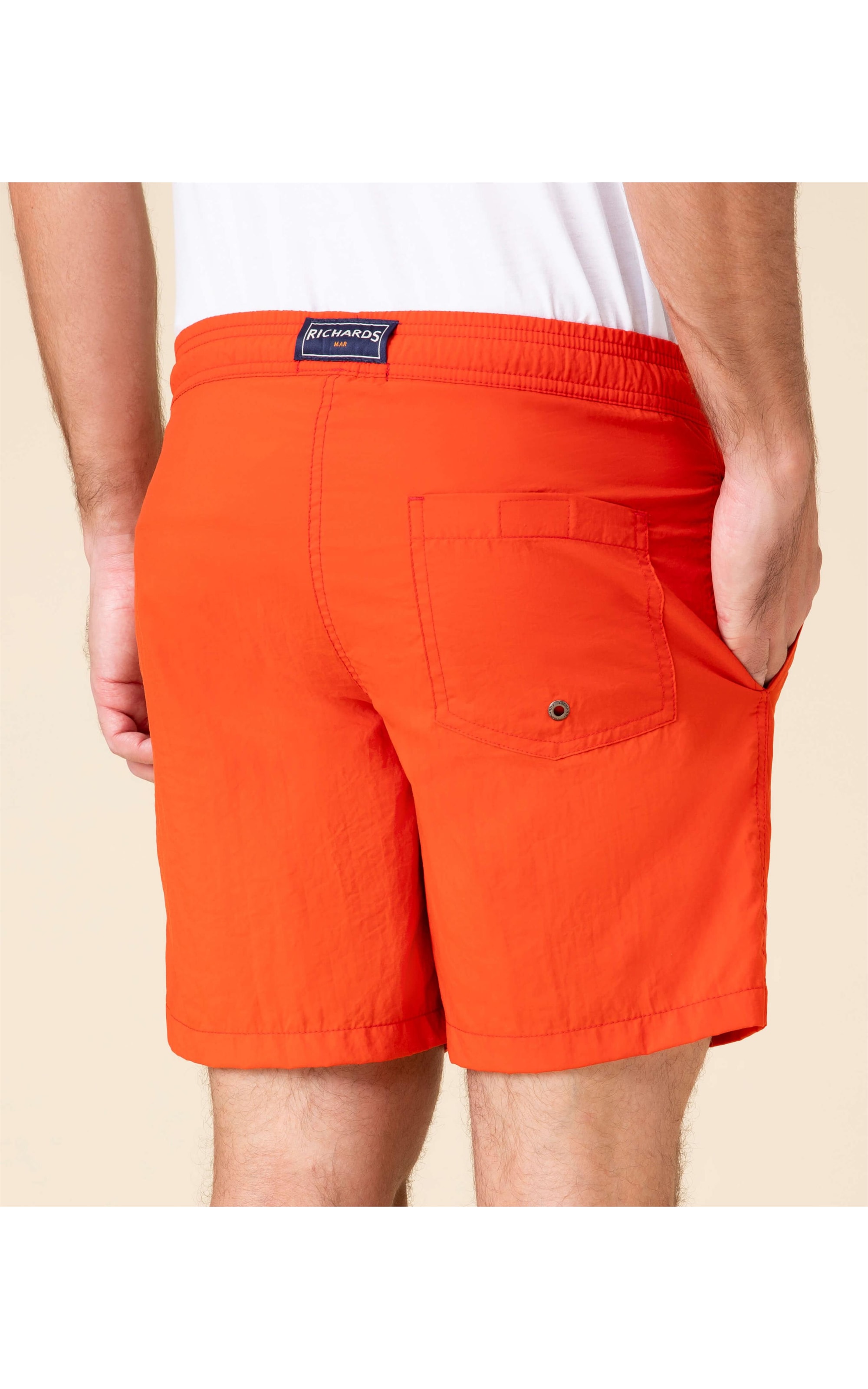 Short Praia Liso Laranja