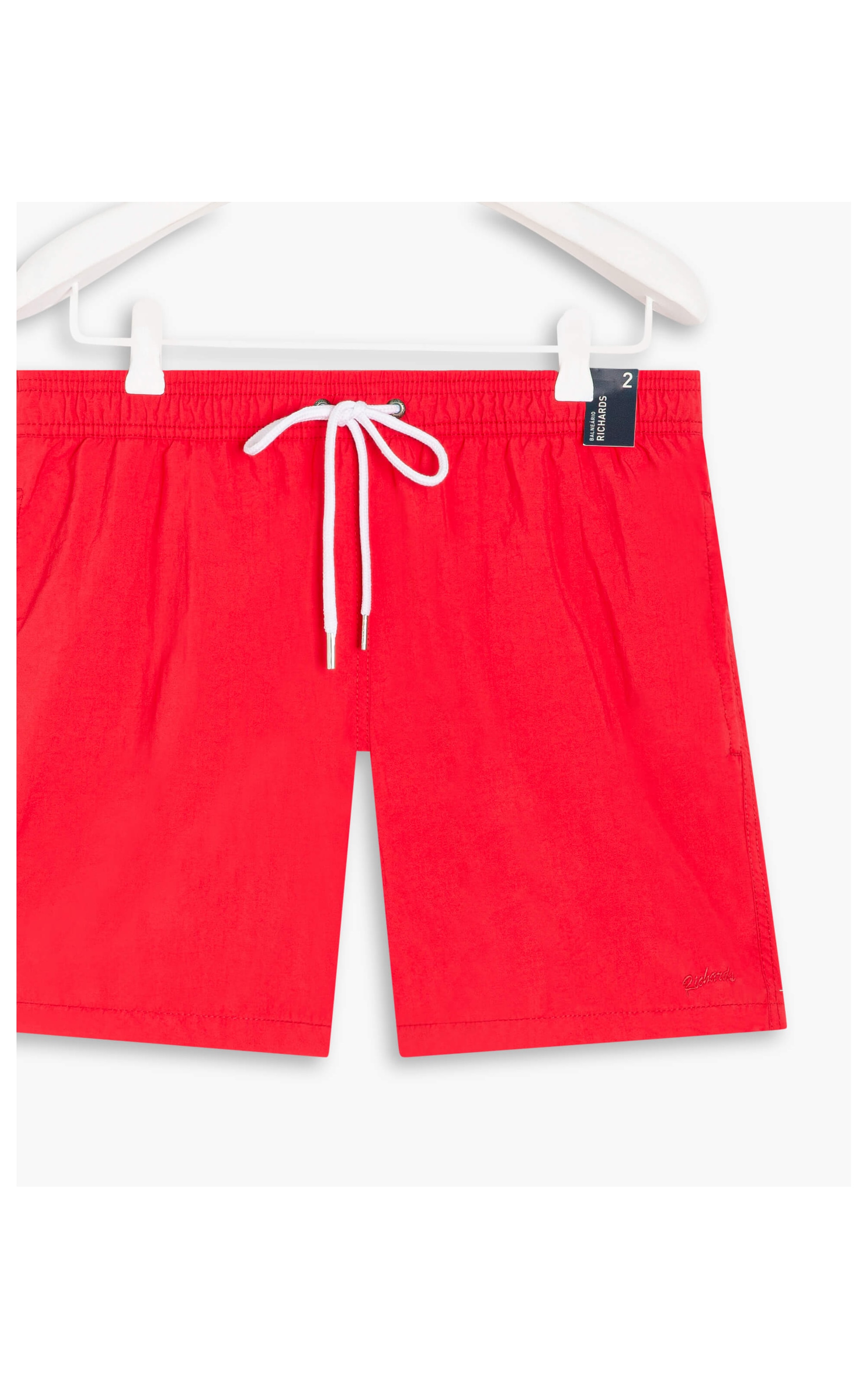Short Praia Liso Vermelho