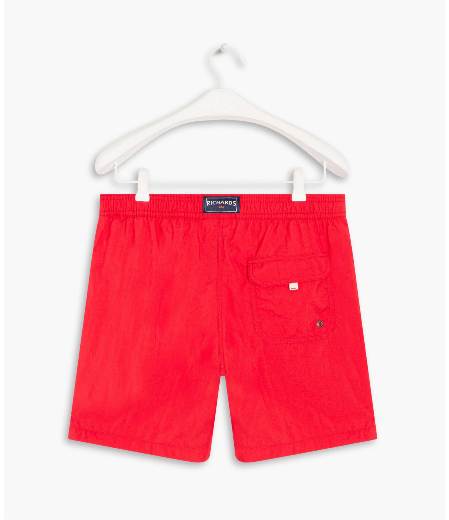 Short Praia Liso Vermelho