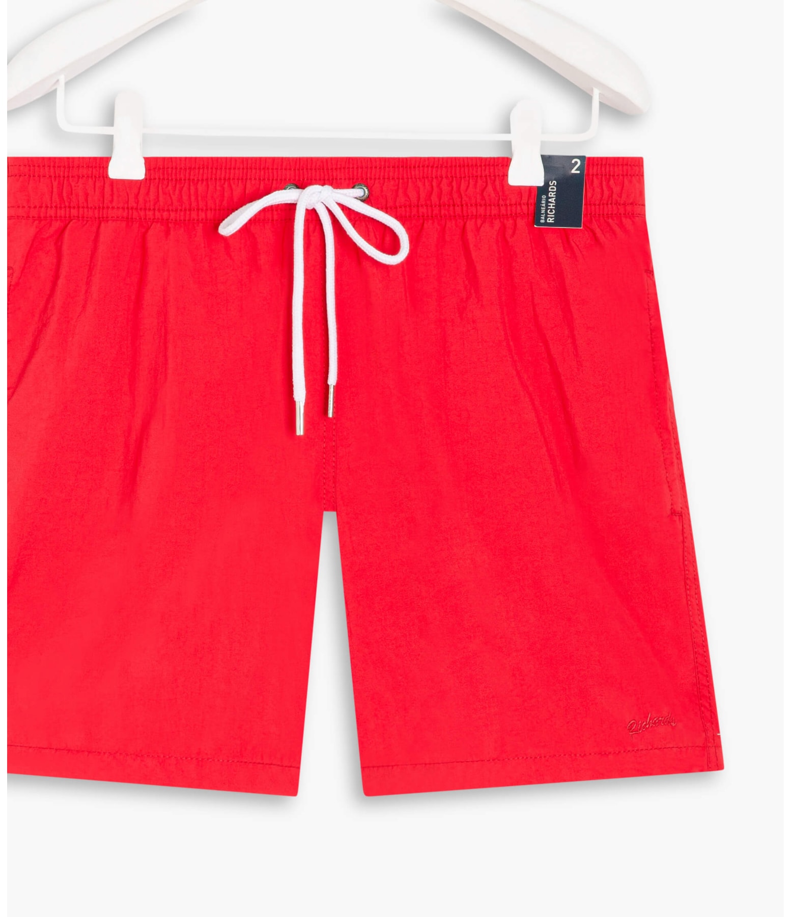 Short Praia Liso Vermelho