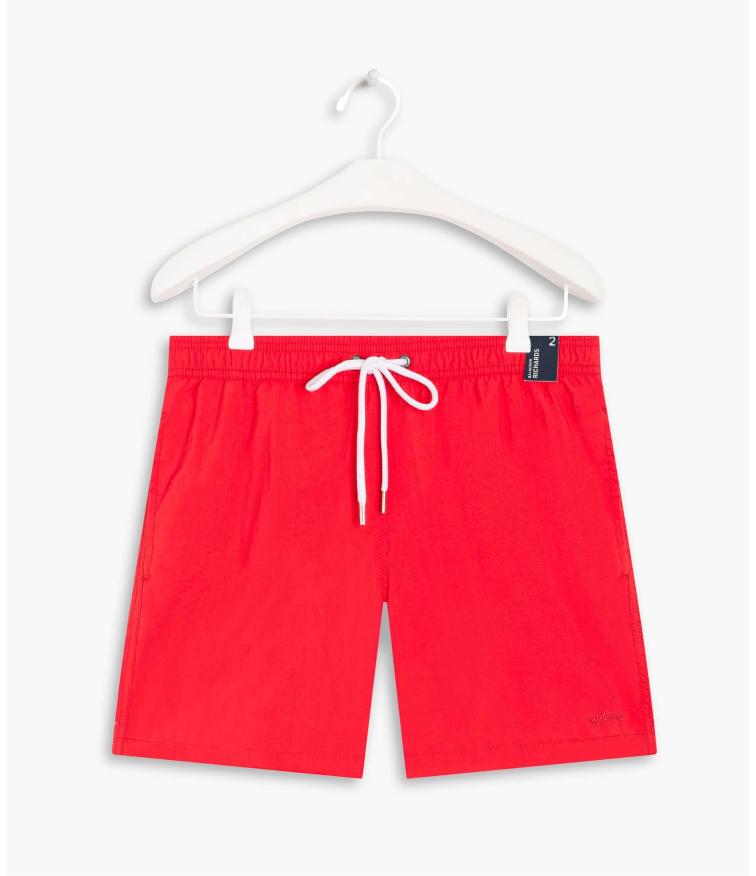 Short Praia Liso Vermelho