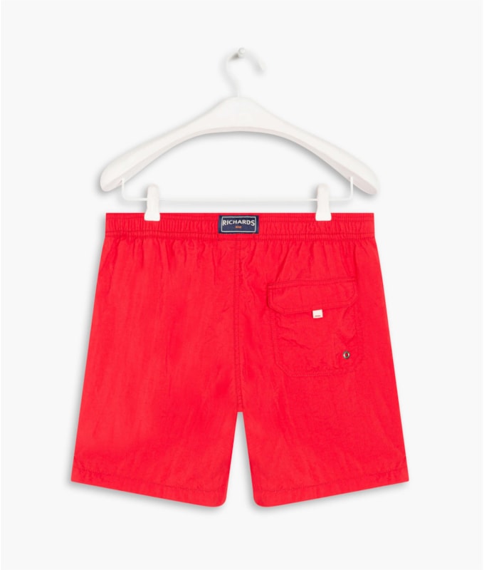 Short Praia Liso Vermelho
