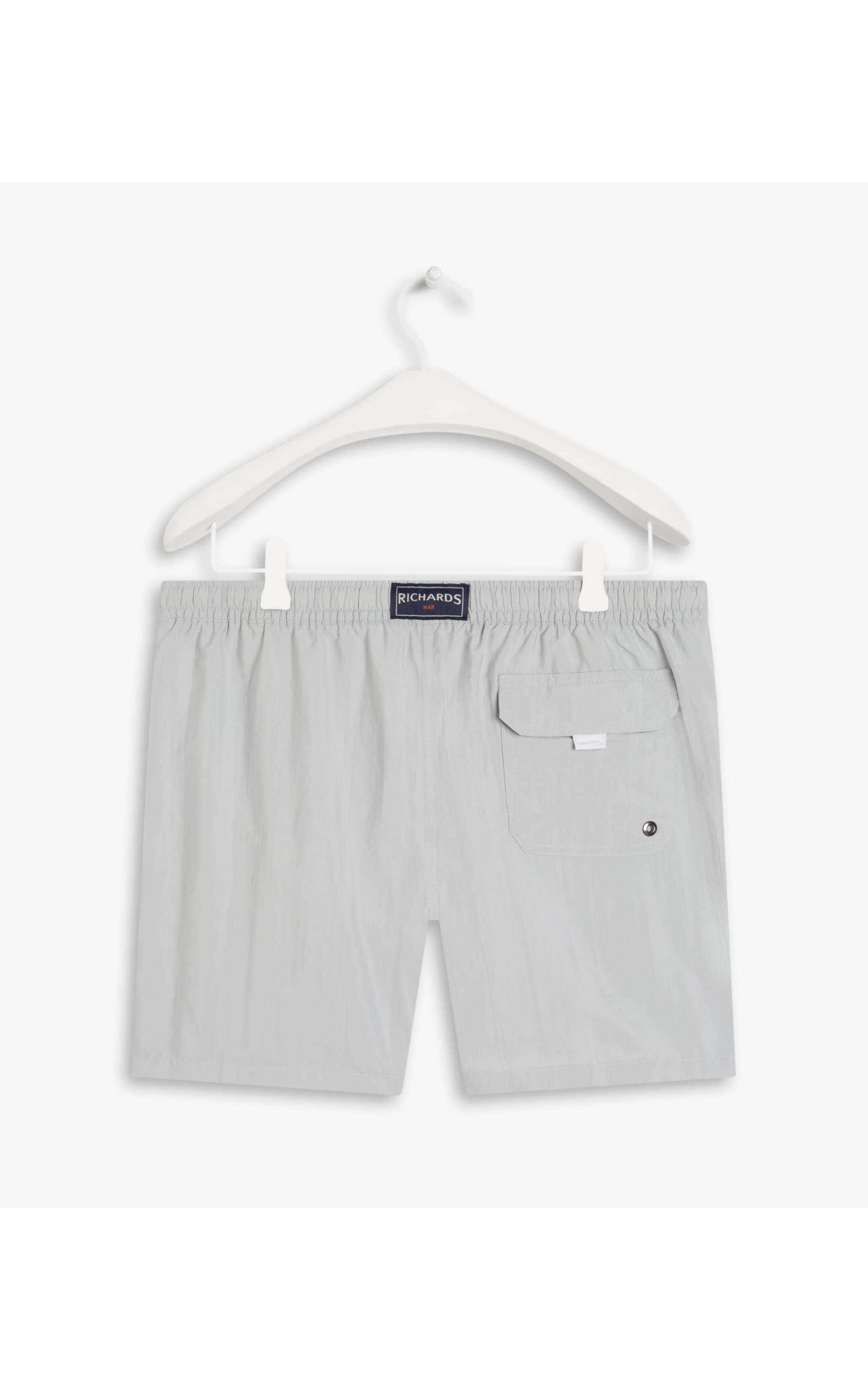 Short Praia Liso Waltel Cinza Claro