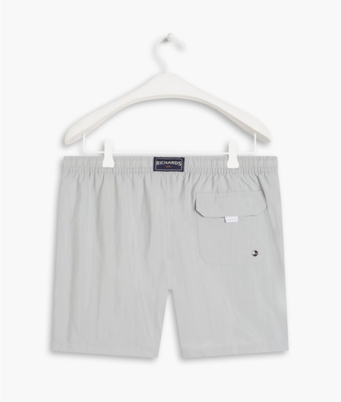 Short Praia Liso Waltel Cinza Claro