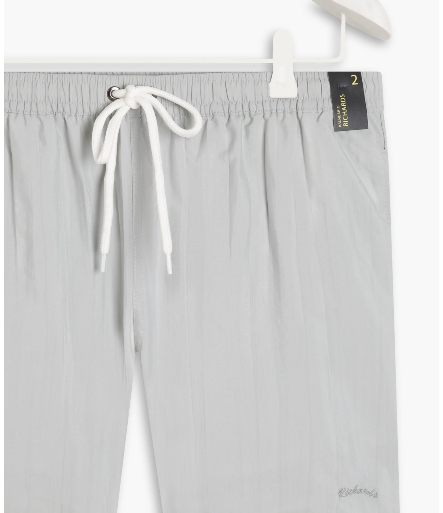 Short Praia Liso Waltel Cinza Claro