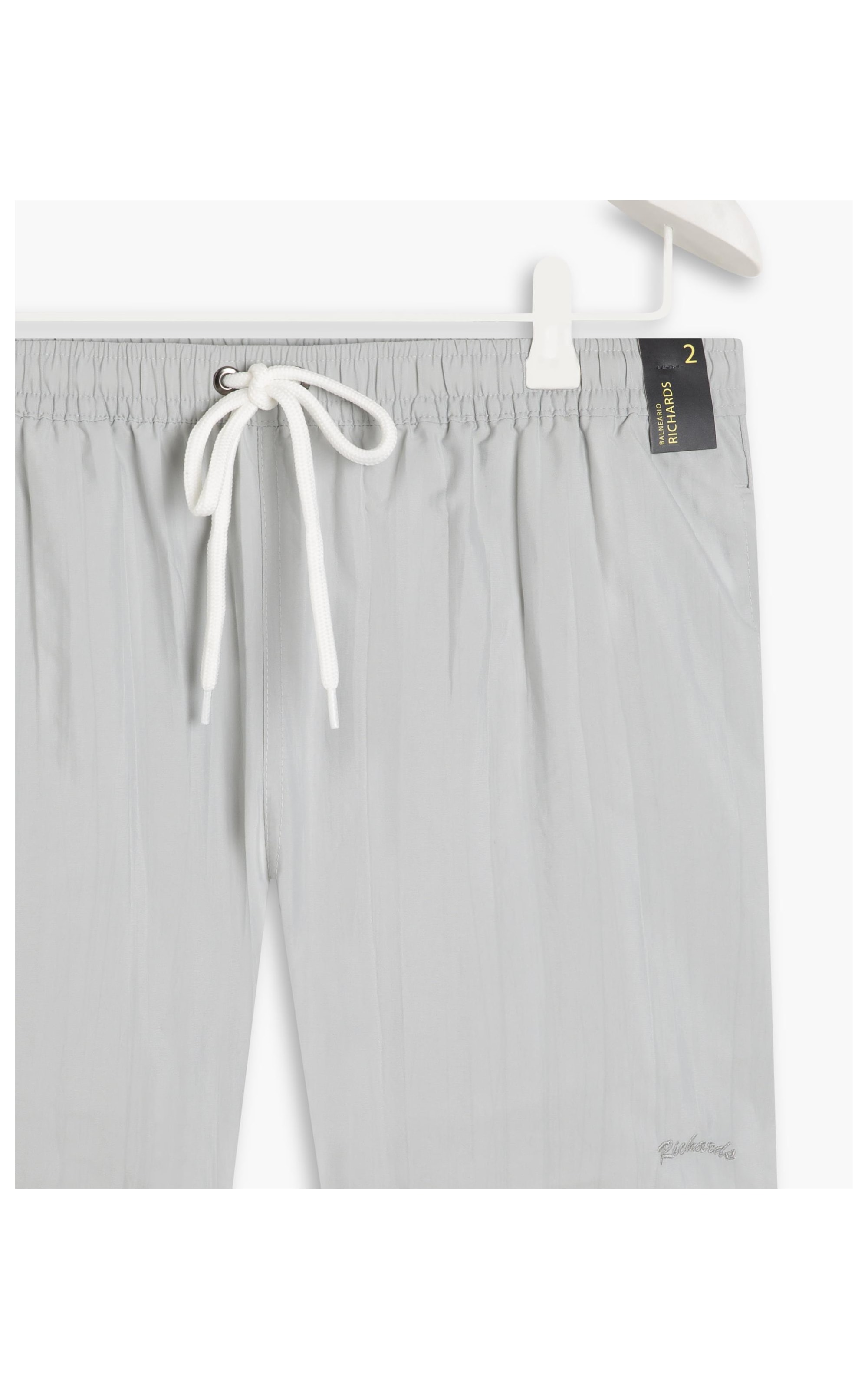 Short Praia Liso Waltel Cinza Claro