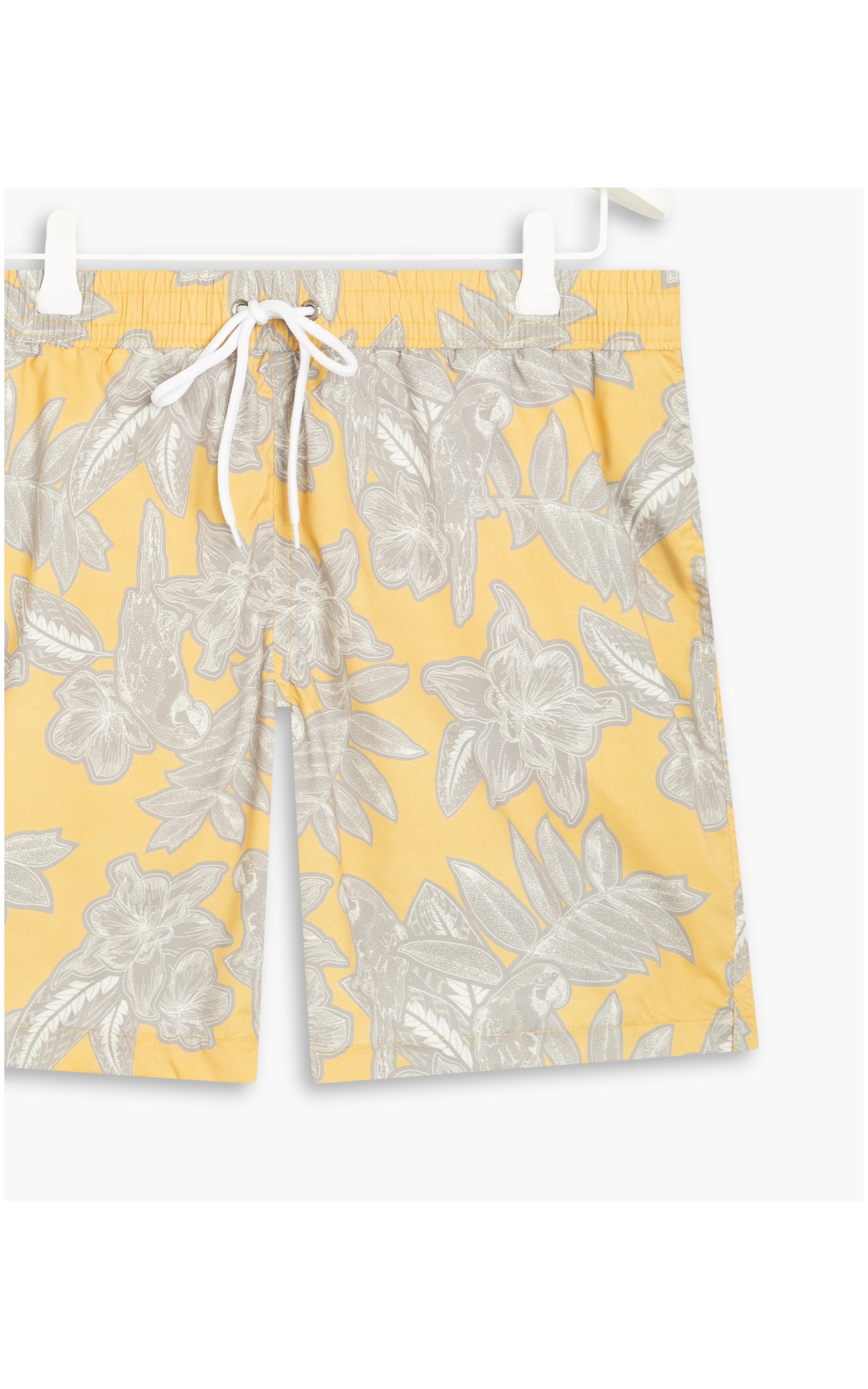 Short Praia Macaw Amarelo