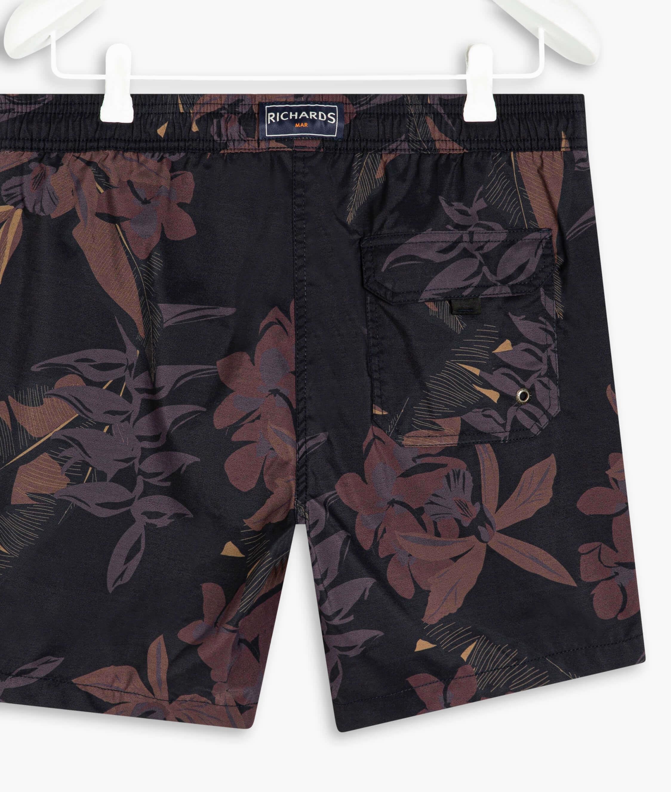Short Praia Orquidea Dark Navy