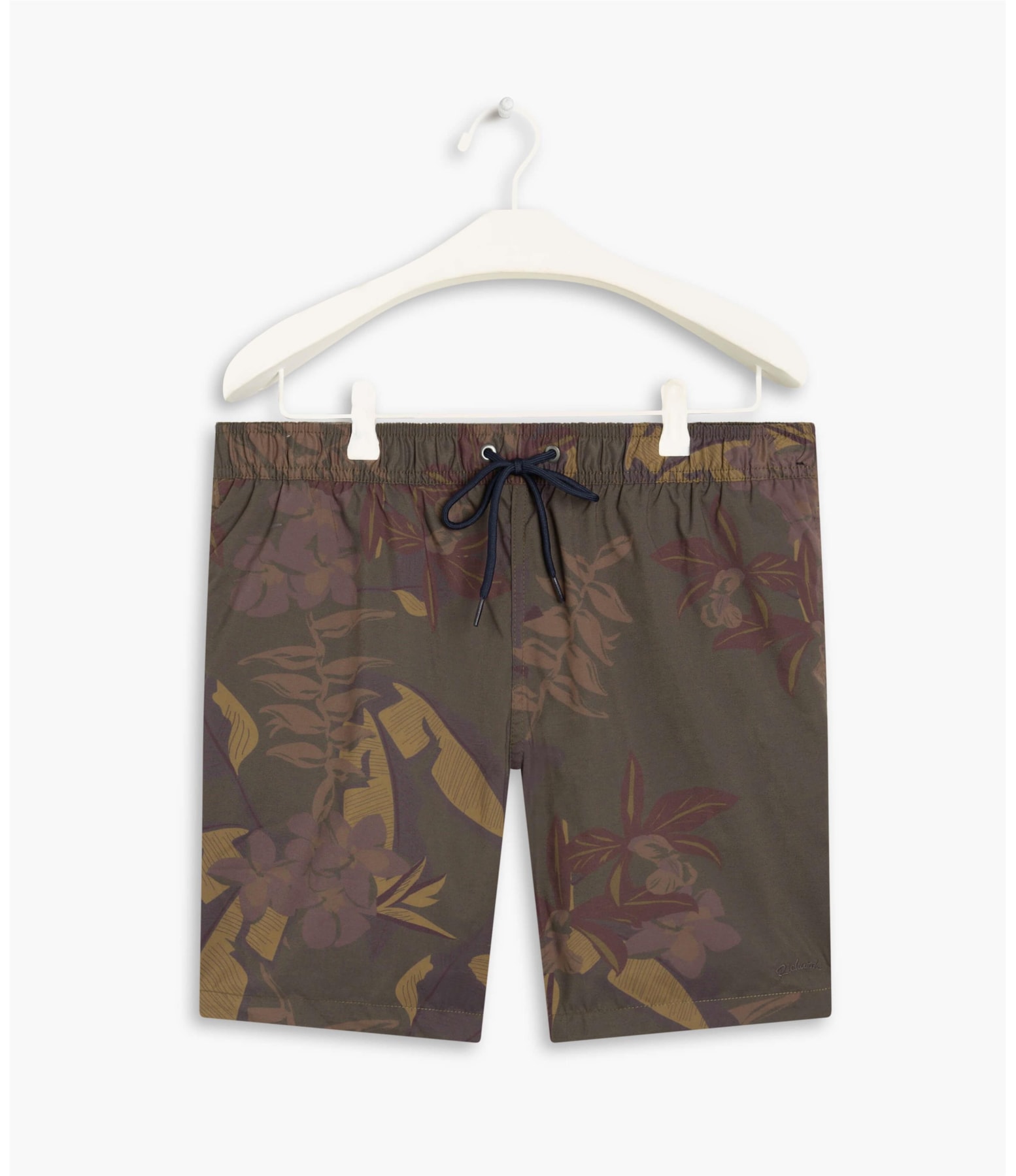 Short Praia Orquídea Verde Militar