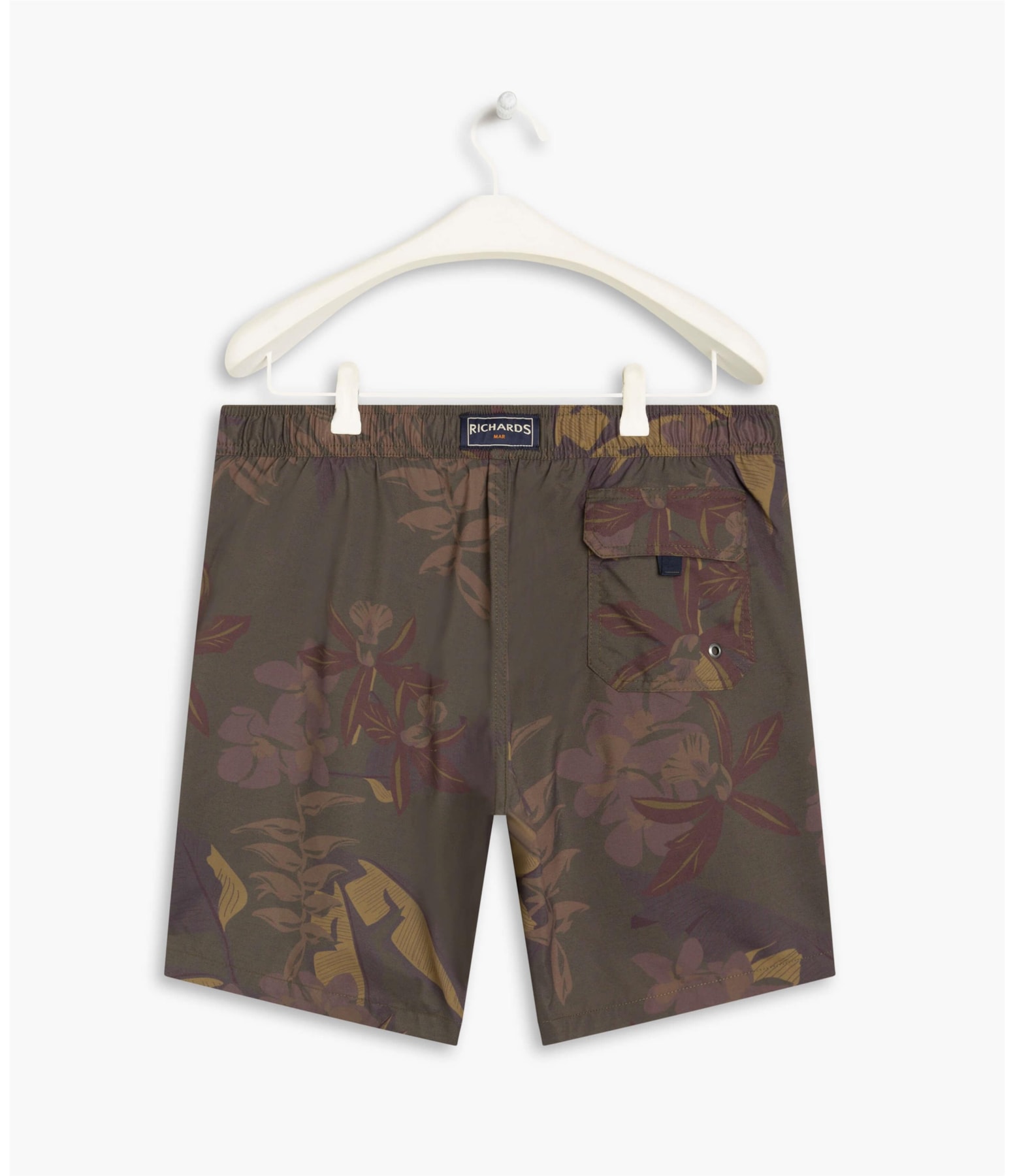 Short Praia Orquídea Verde Militar