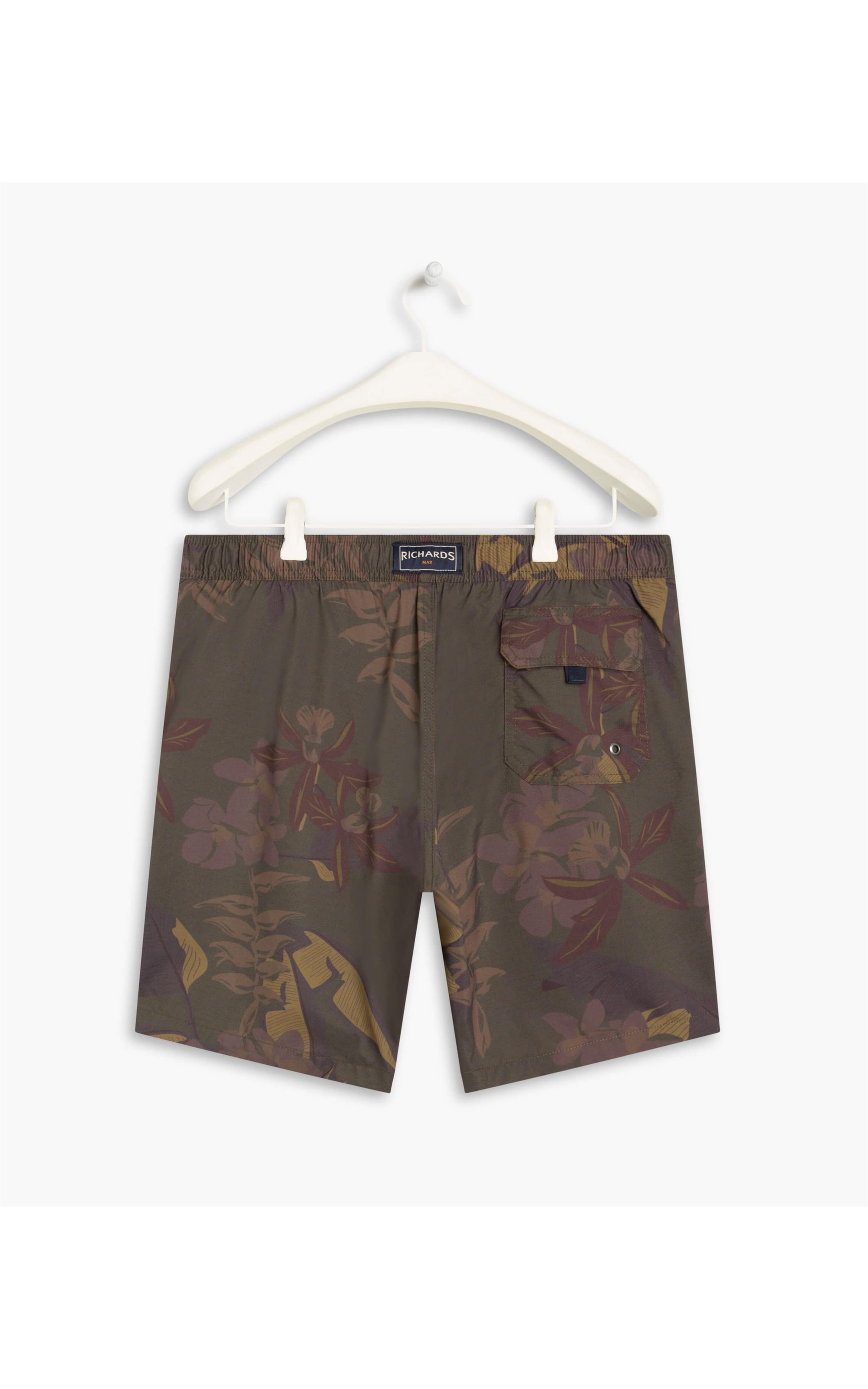Short Praia Orquídea Verde Militar