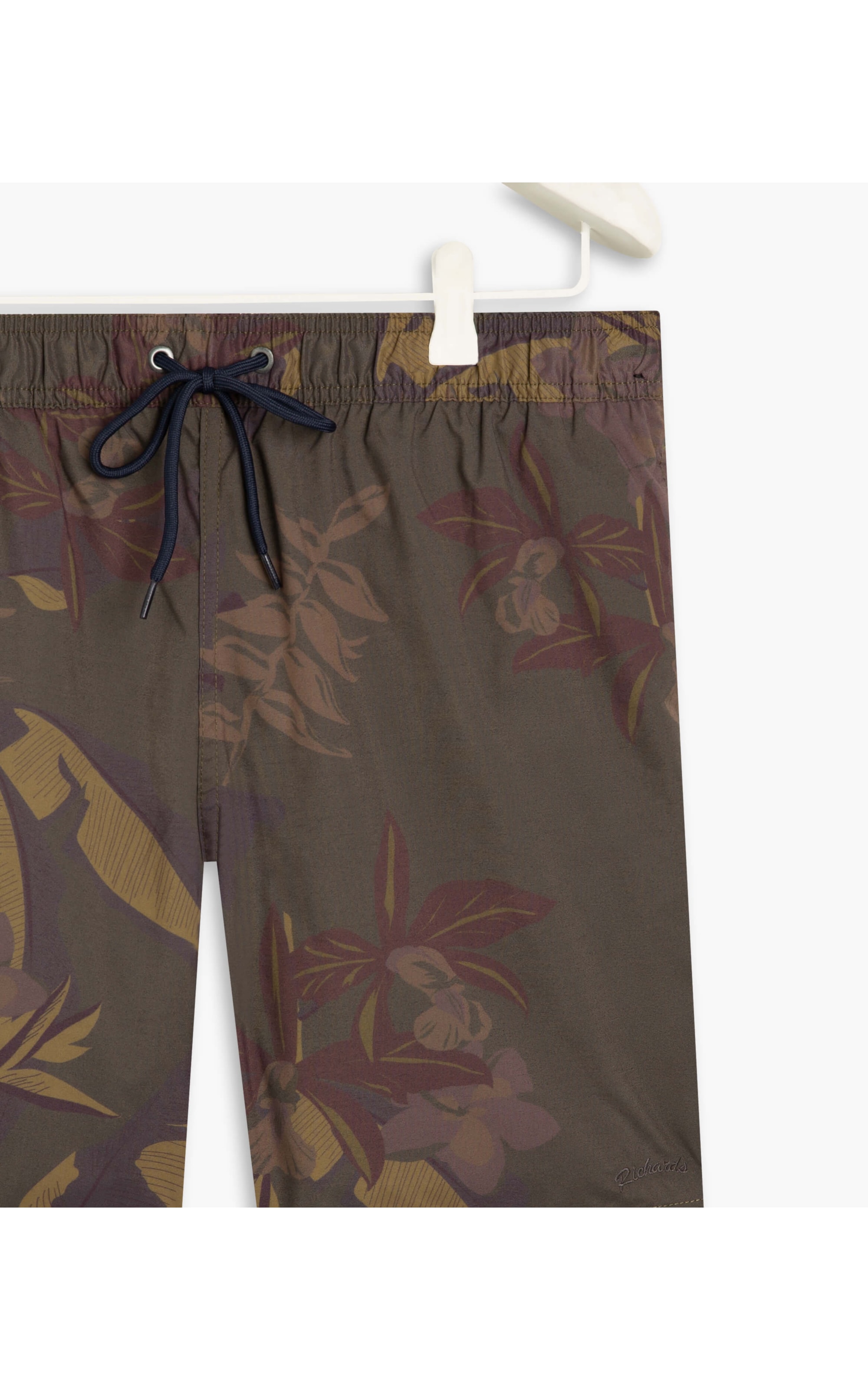 Short Praia Orquídea Verde Militar