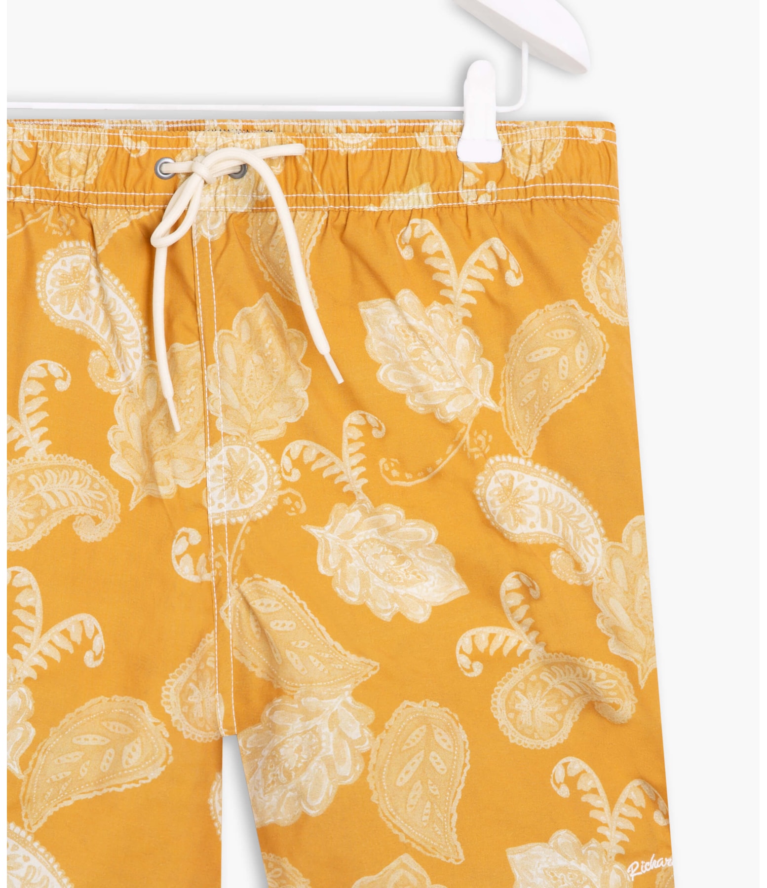 Short Praia Paisley Mostarda