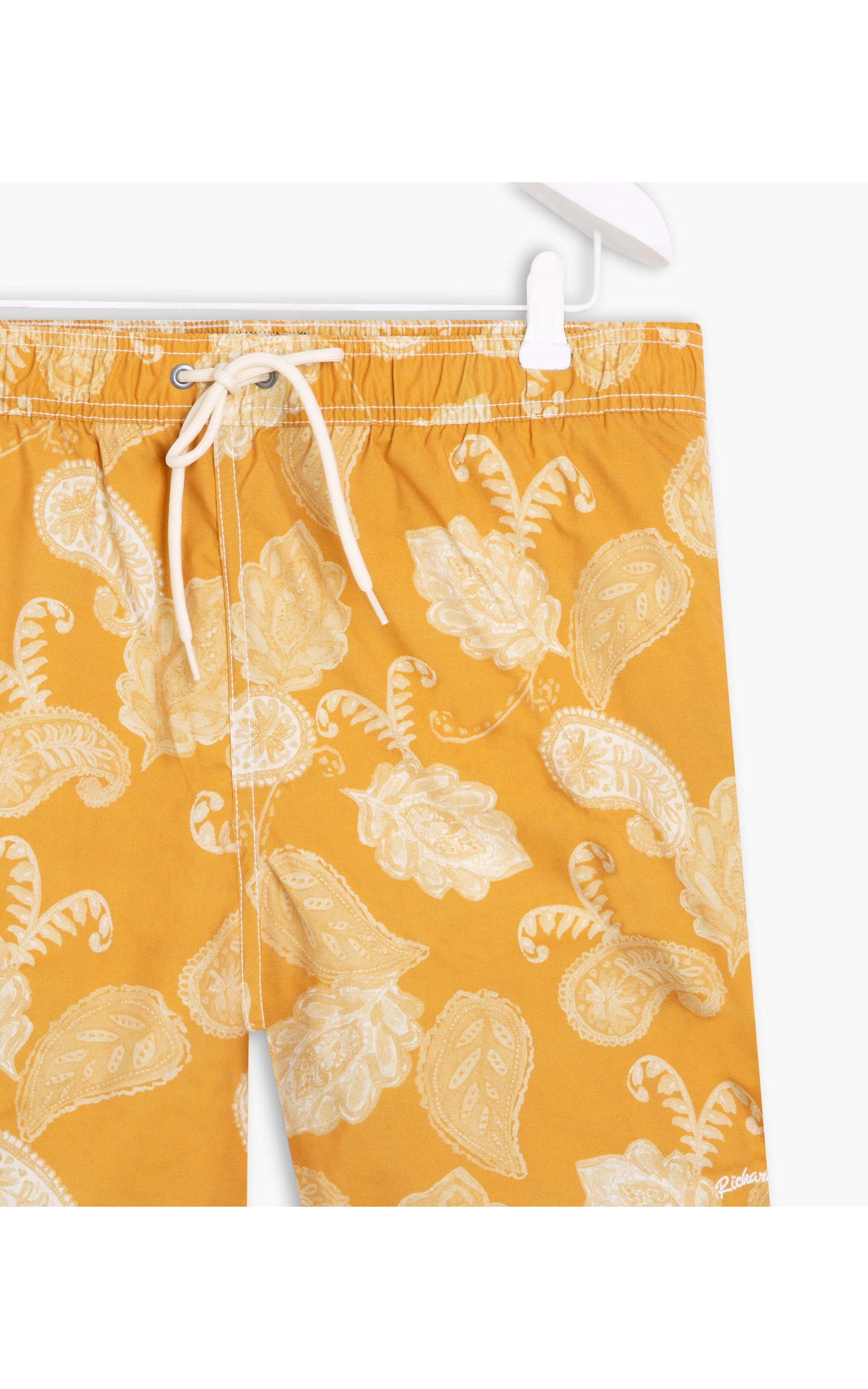 Short Praia Paisley Mostarda