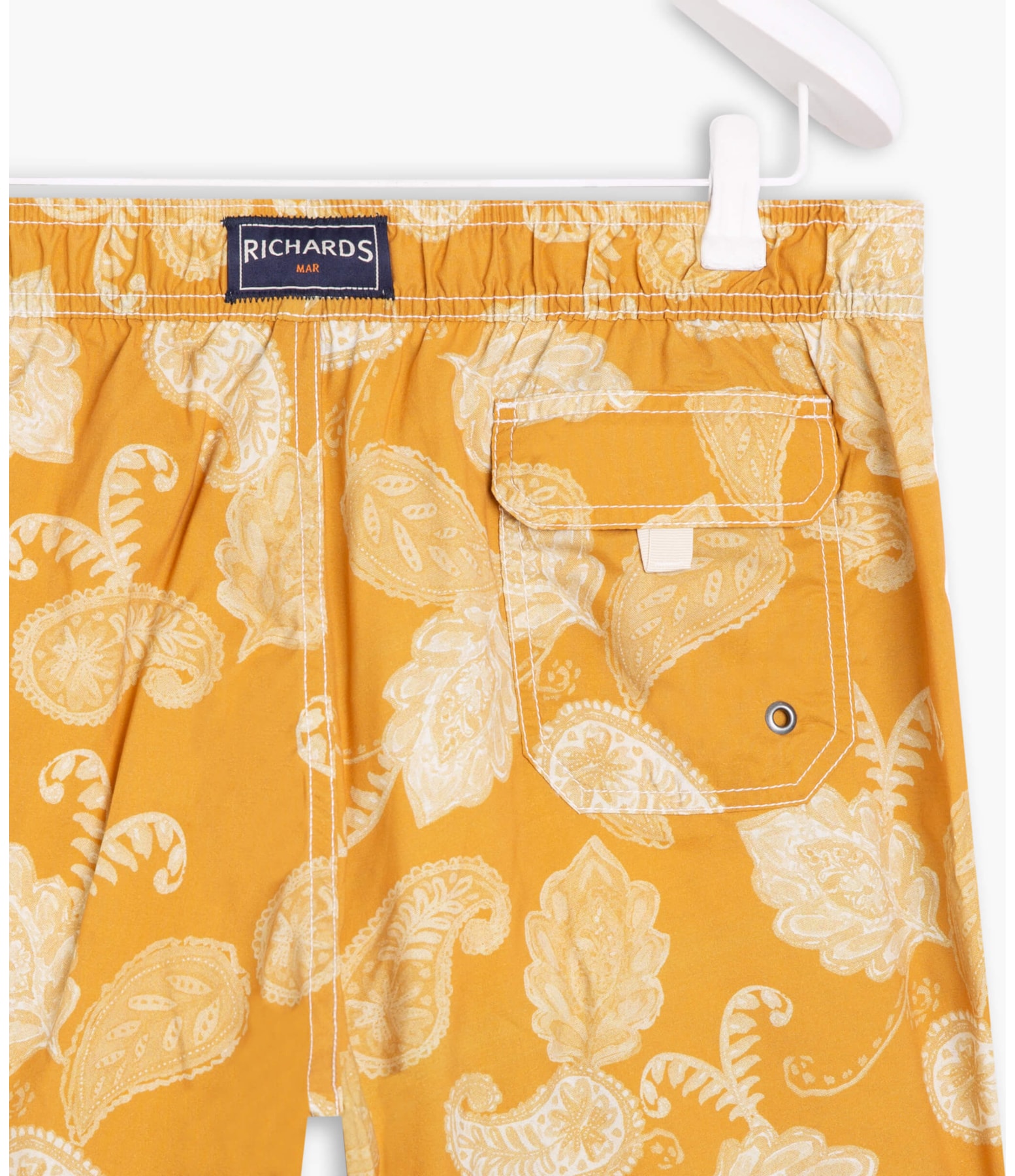 Short Praia Paisley Mostarda