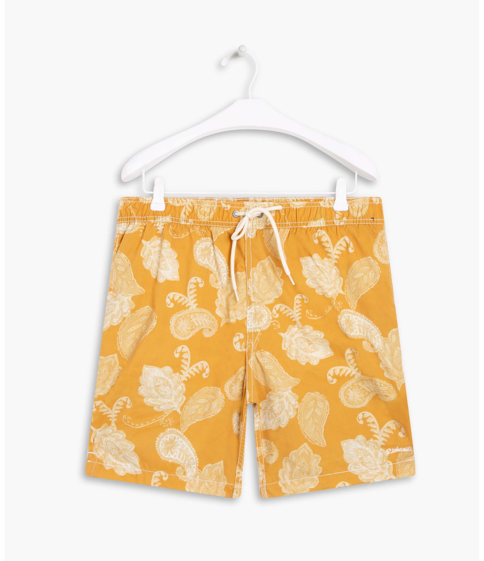 Short Praia Paisley Mostarda