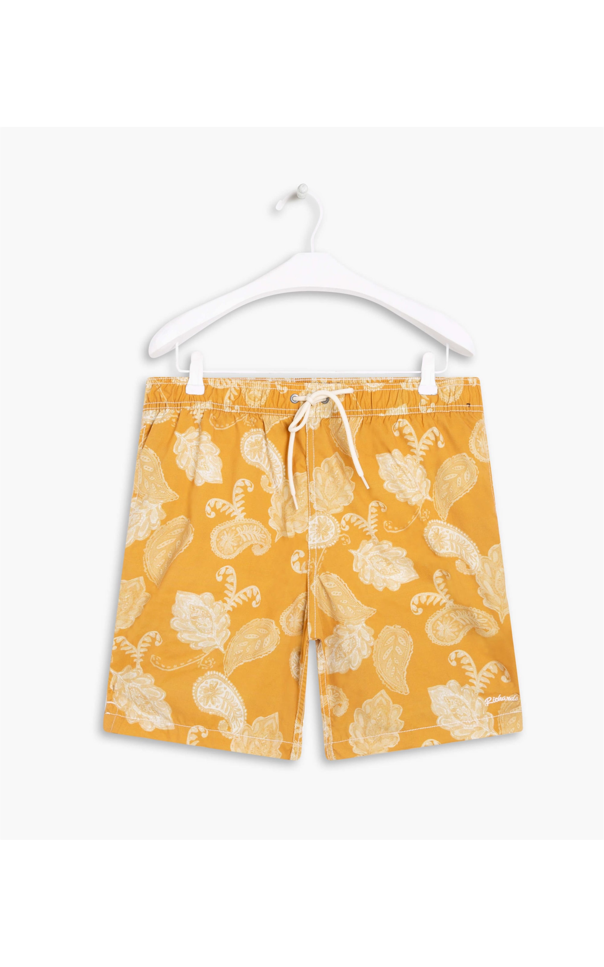 Short Praia Paisley Mostarda