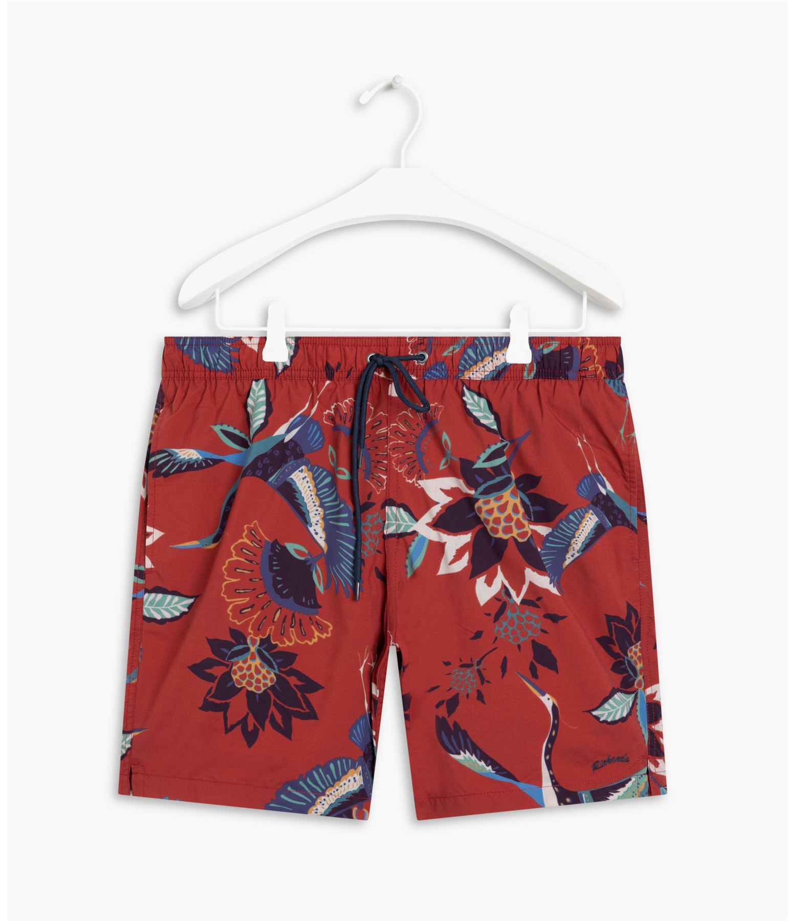 Short Praia Pássaros Vinho