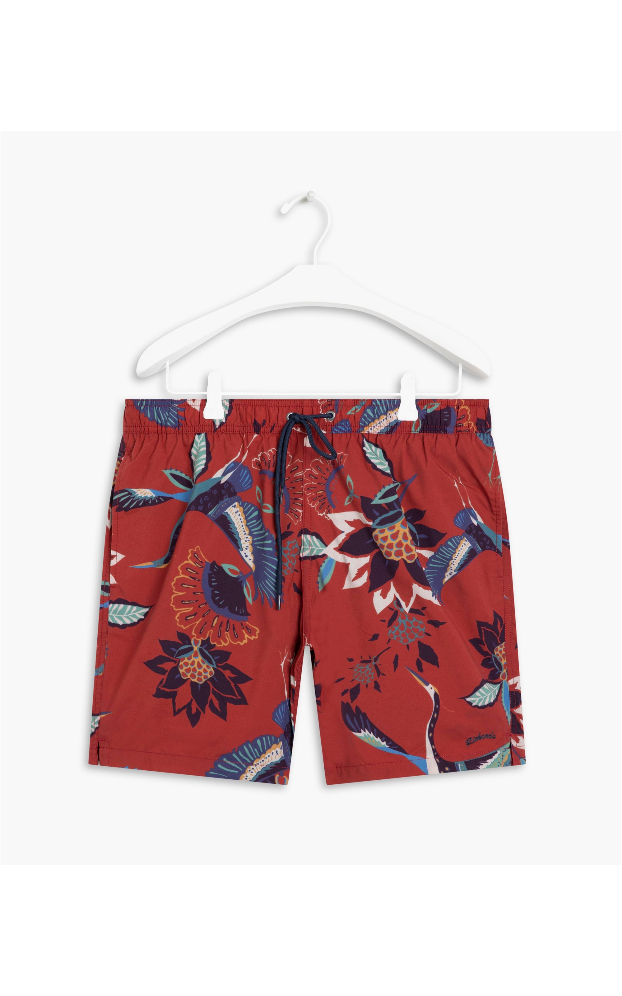 Short Praia Pássaros Vinho