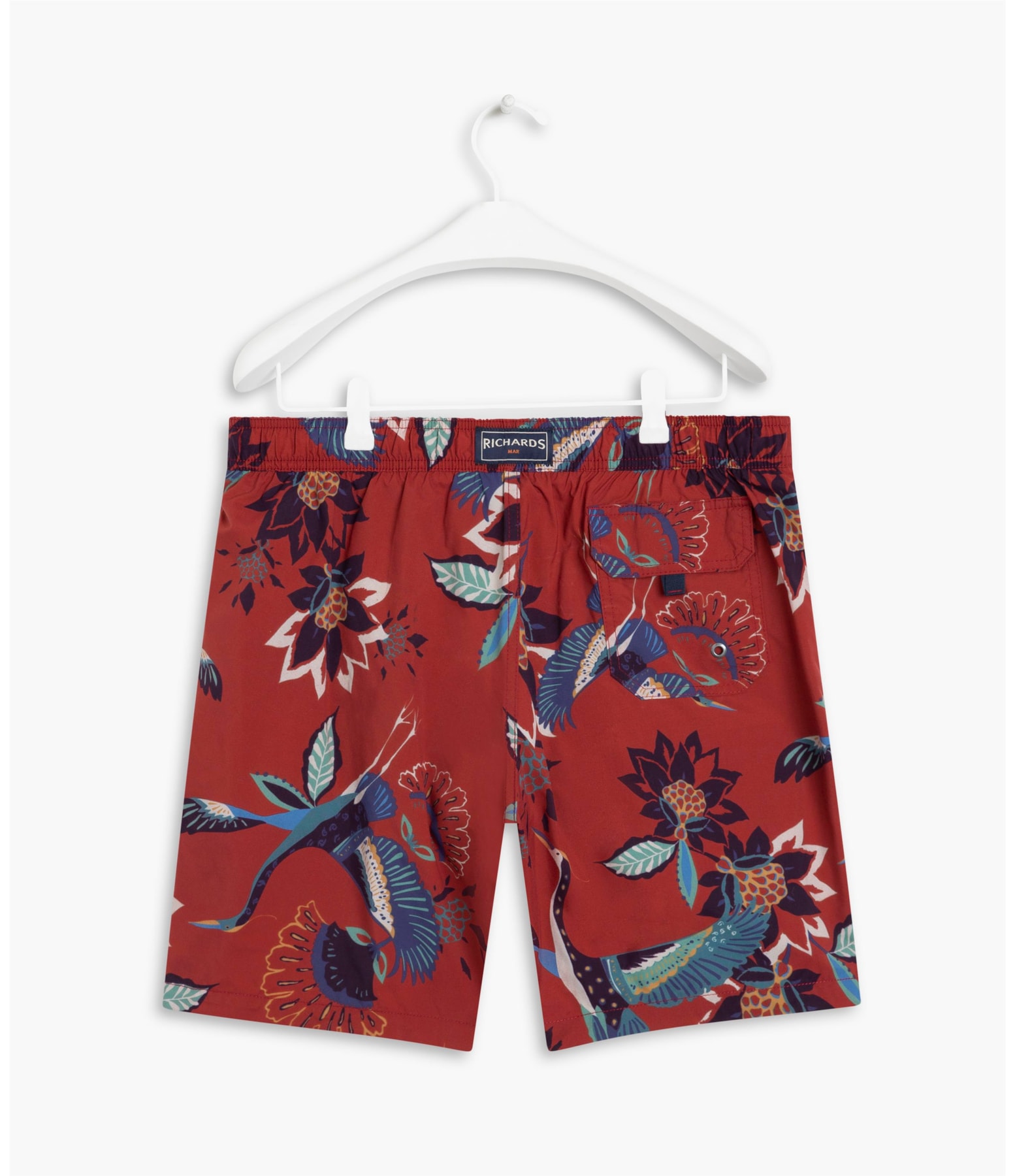 Short Praia Pássaros Vinho