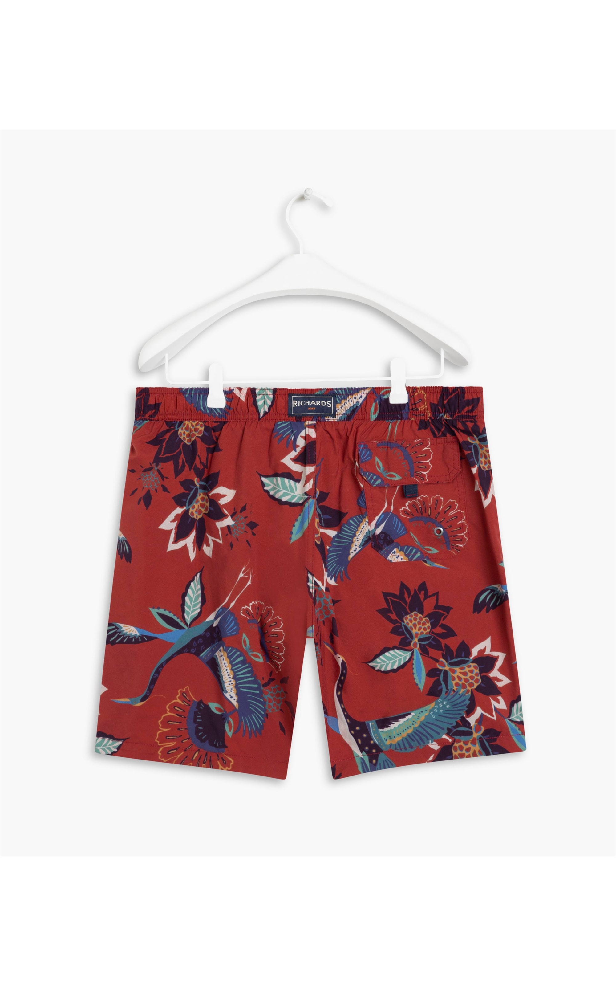 Short Praia Pássaros Vinho