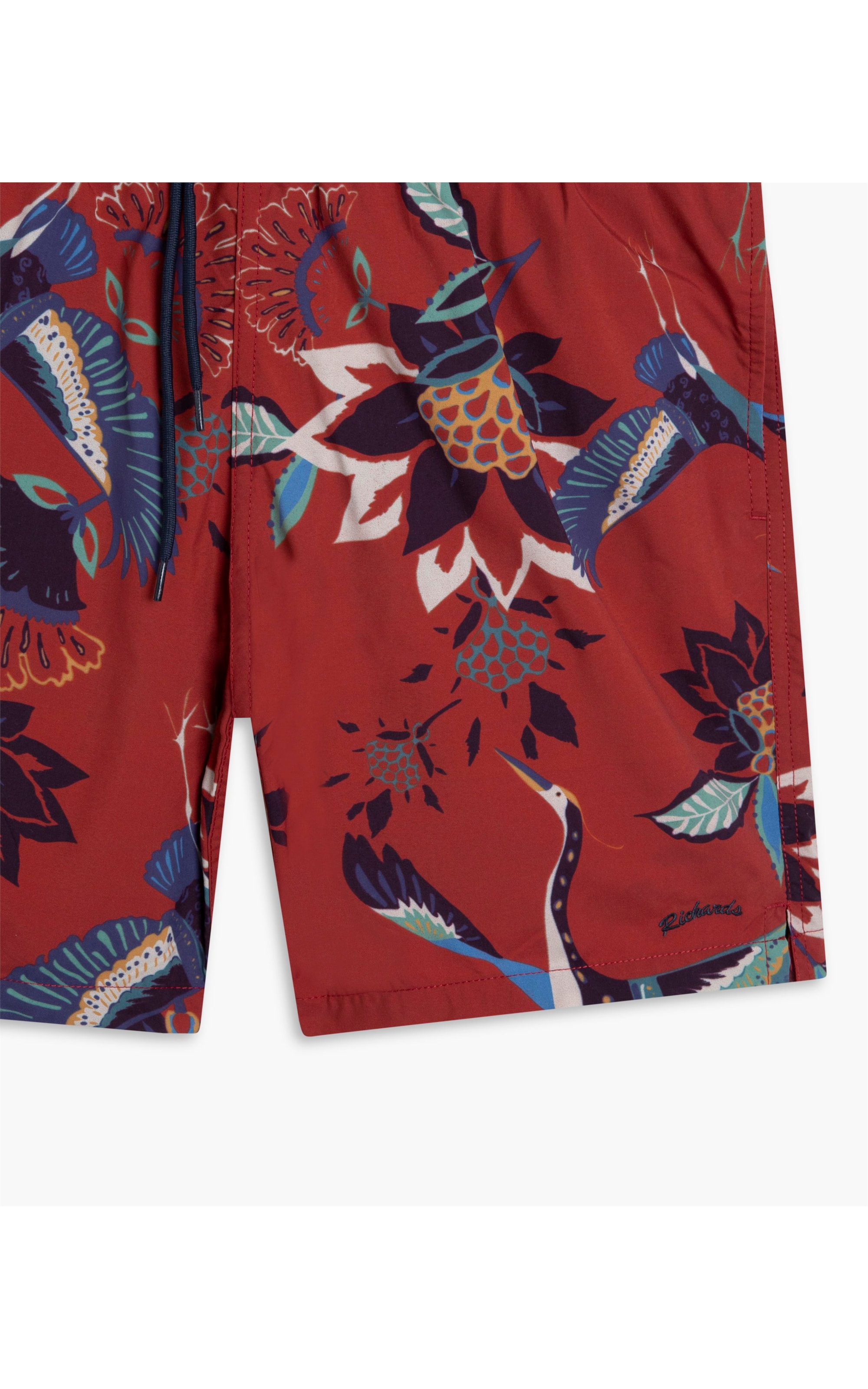 Short Praia Pássaros Vinho