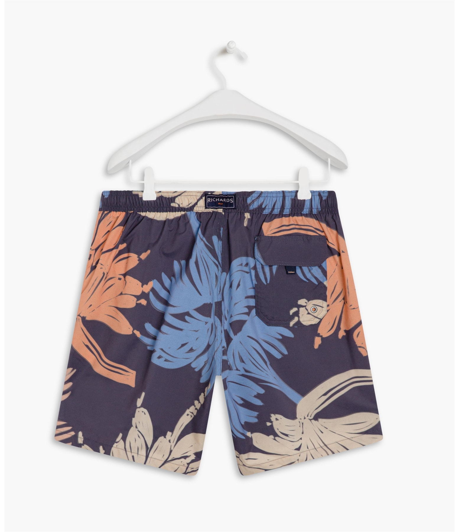 Short Praia Tigre Azul Claro