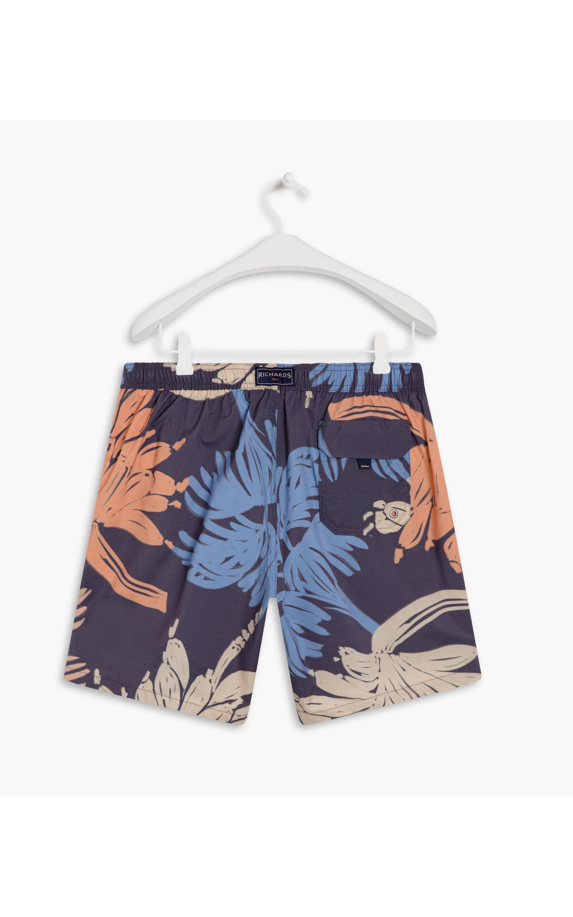 Short Praia Tigre Azul Claro