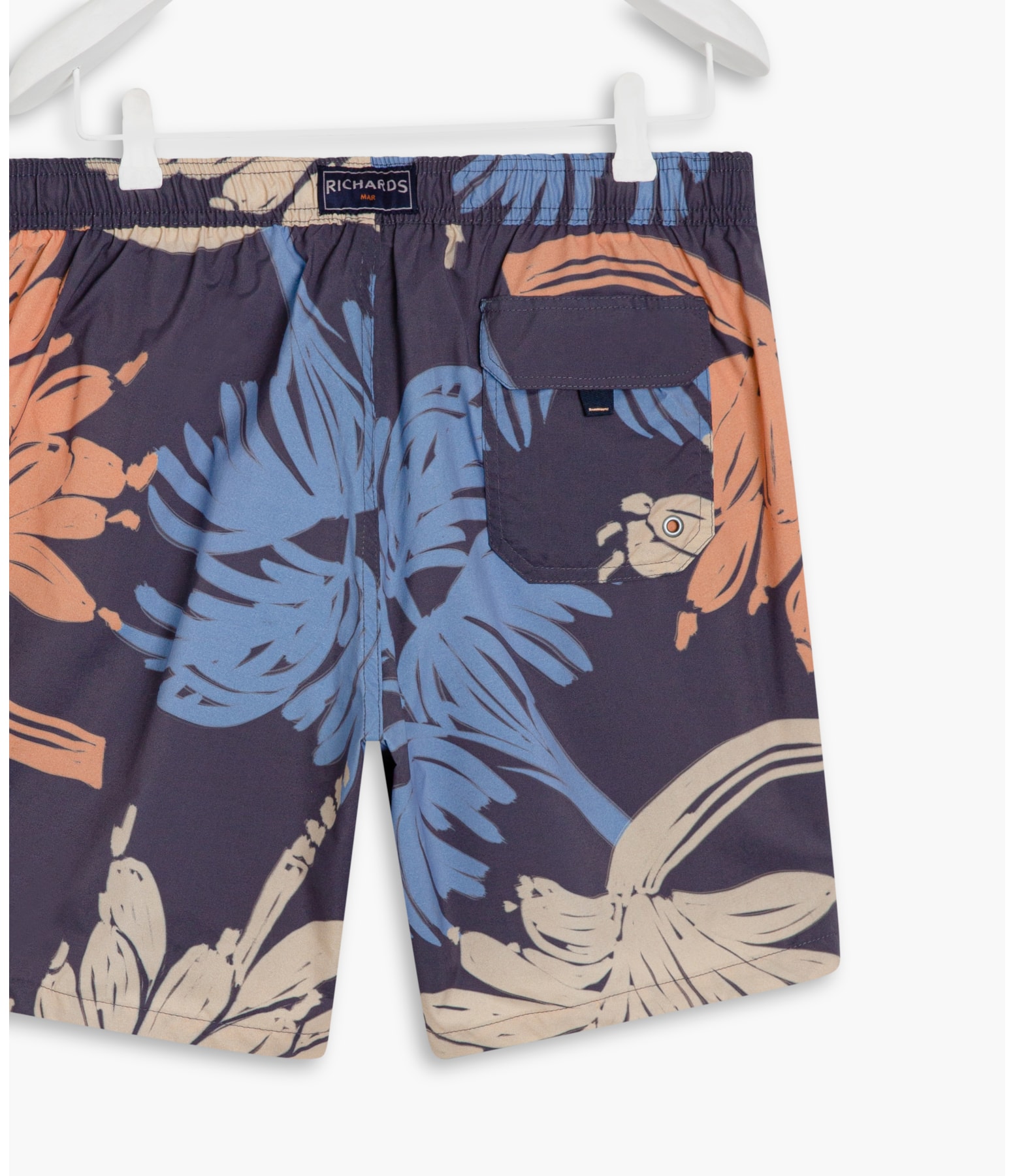 Short Praia Tigre Azul Claro