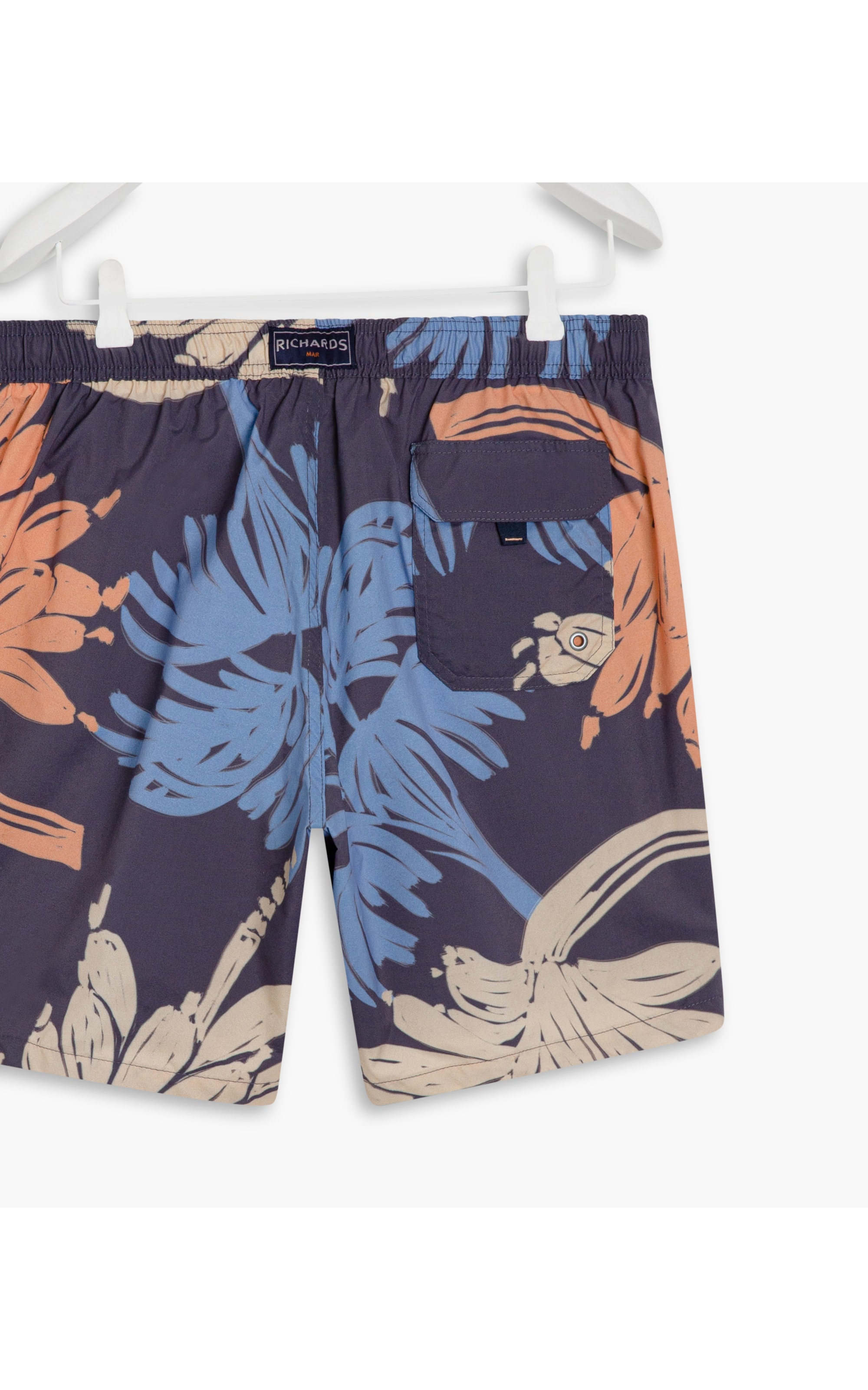 Short Praia Tigre Azul Claro