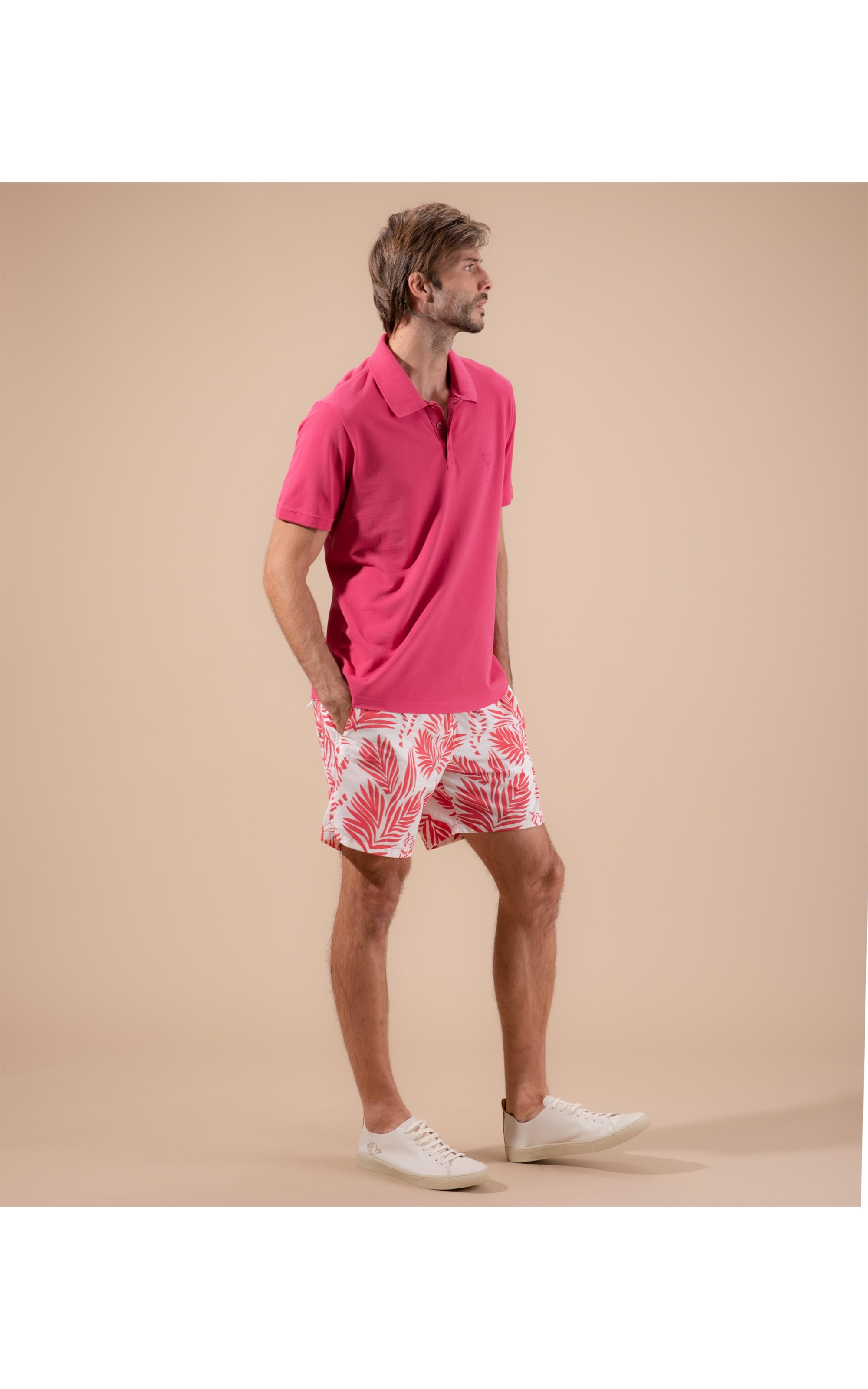 Short Praia Tigre Pink