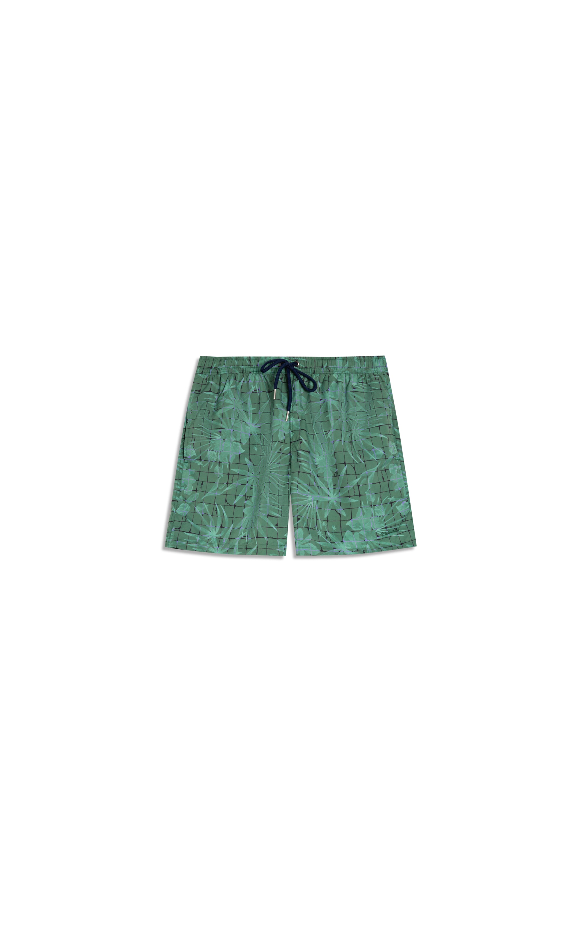 Short Praia Tiles Fall Regular Verde Claro