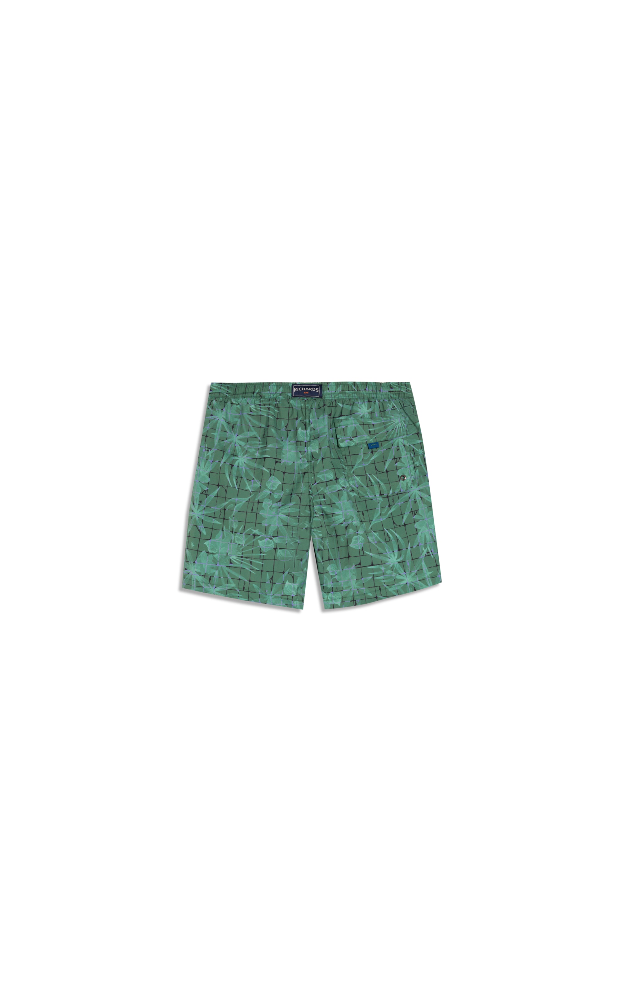 Short Praia Tiles Fall Regular Verde Claro