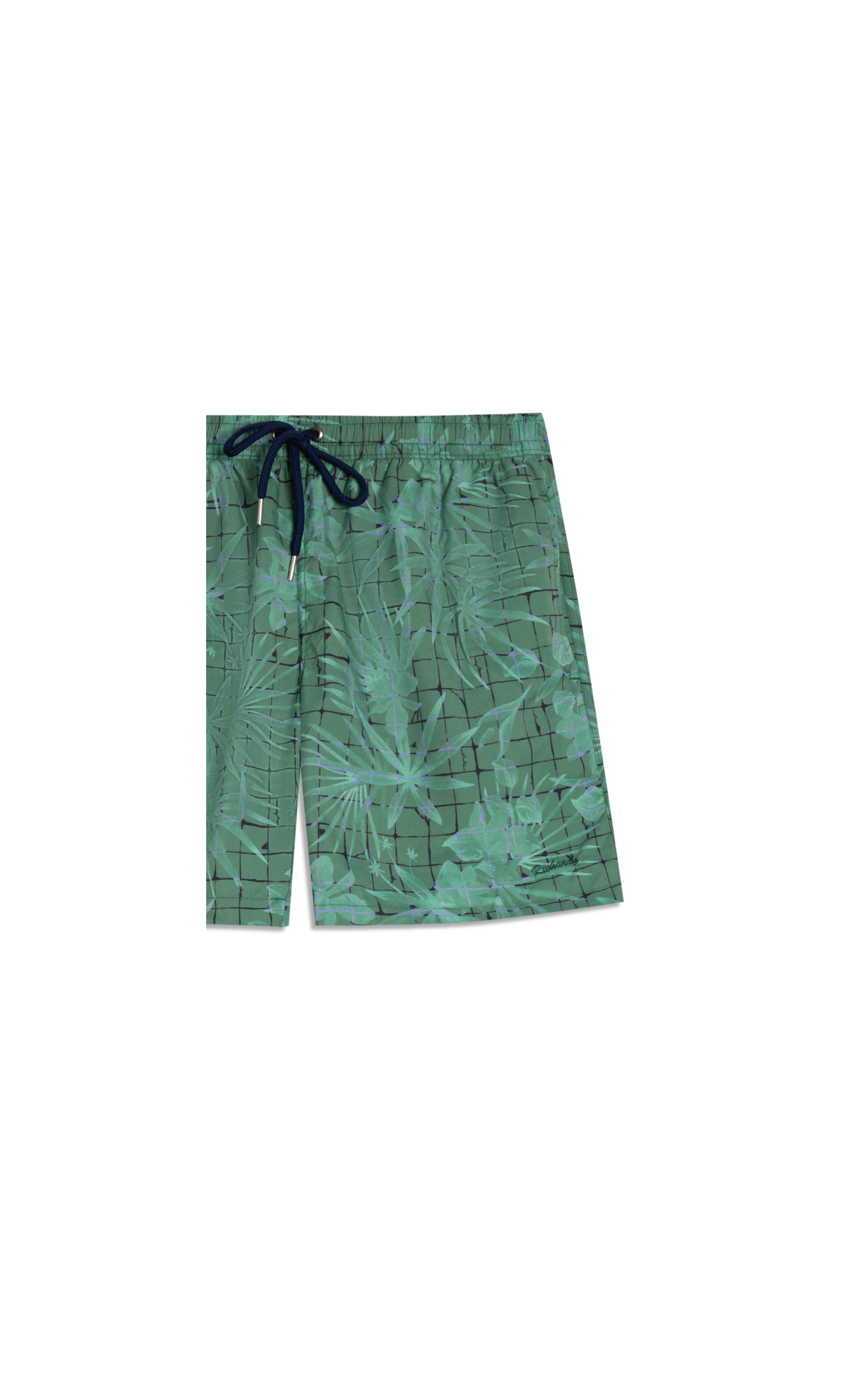 Short Praia Tiles Fall Regular Verde Claro