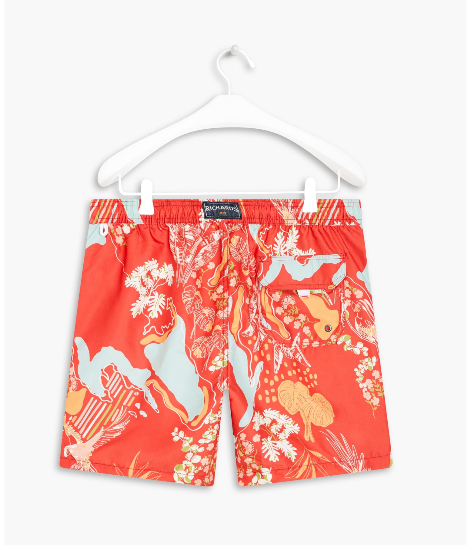 Short Praia Tropical Mapa Coral