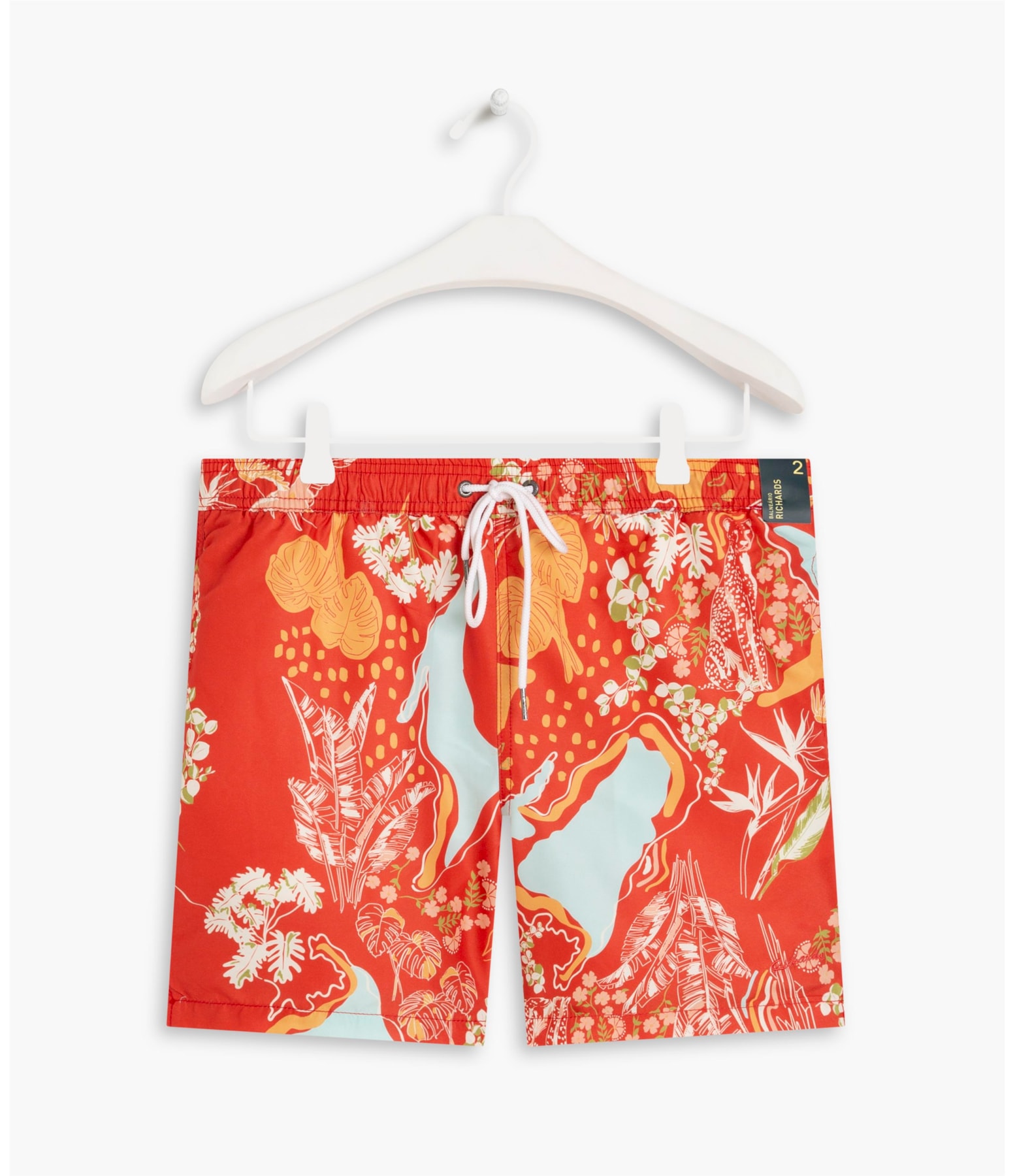Short Praia Tropical Mapa Coral