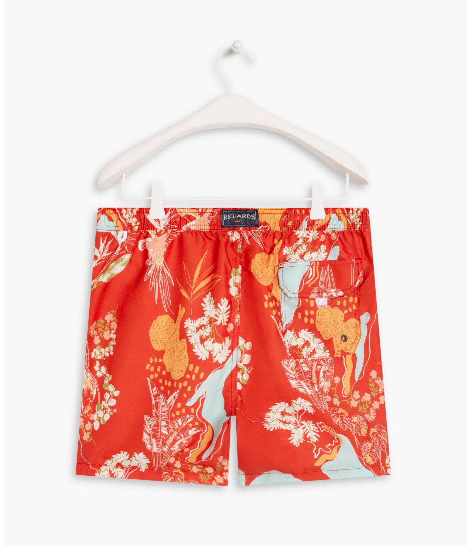 Short Praia Tropical Mapa Coral